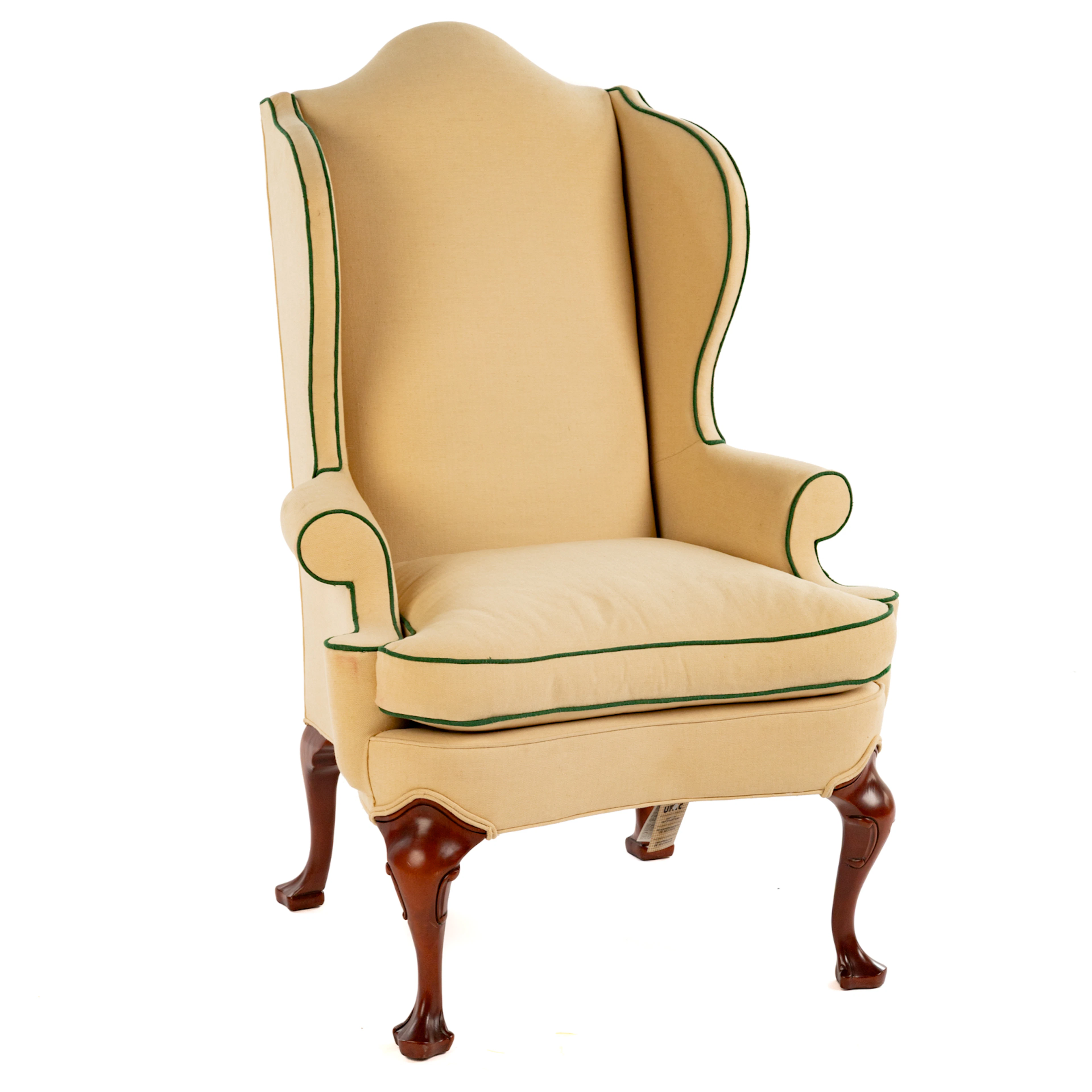 Hickory Chair Upholstered Wing Chair