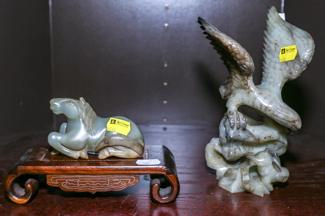 Two Chinese Jade Animal Carvings
