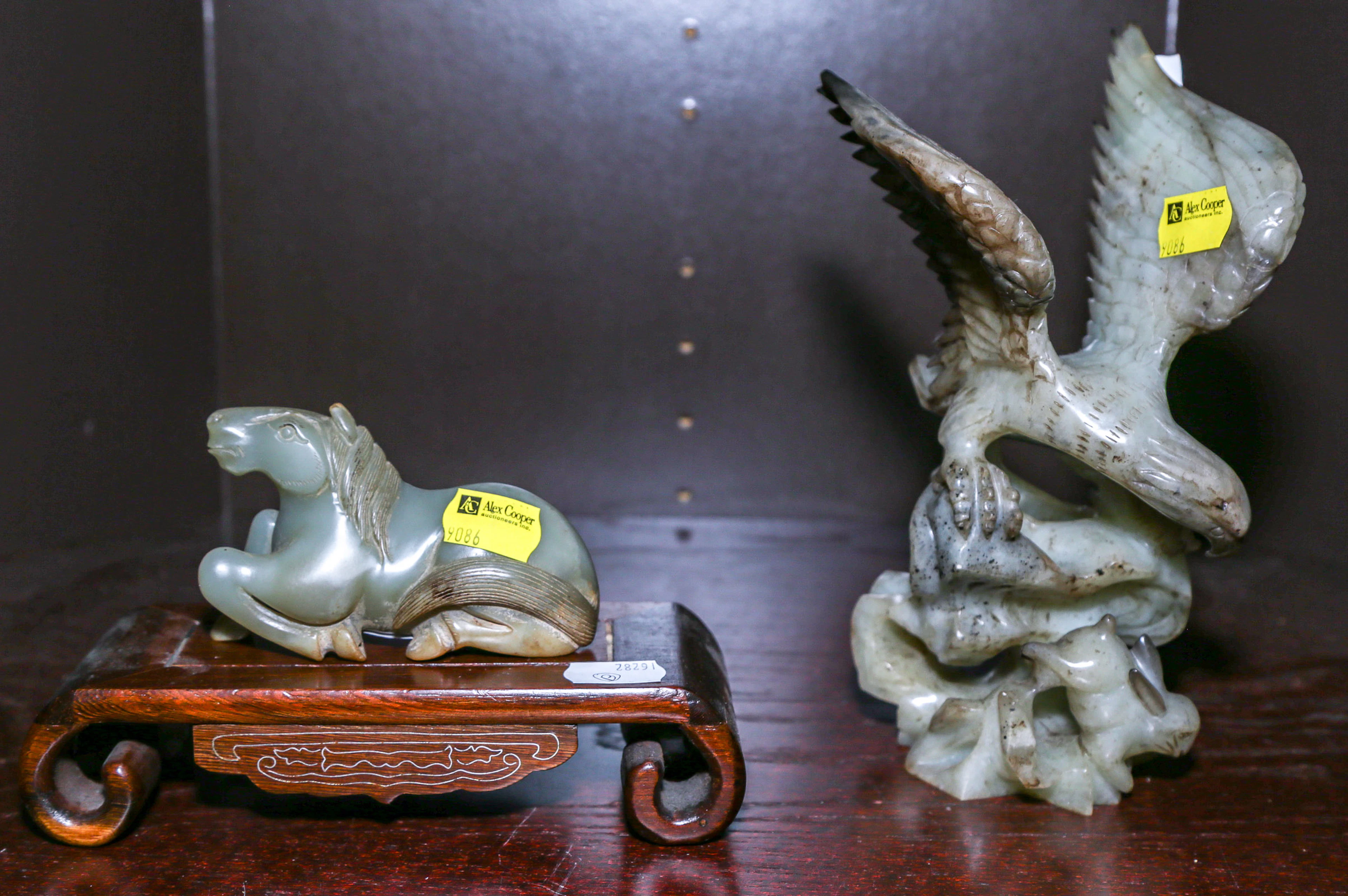 Two Chinese Jade Animal Carvings