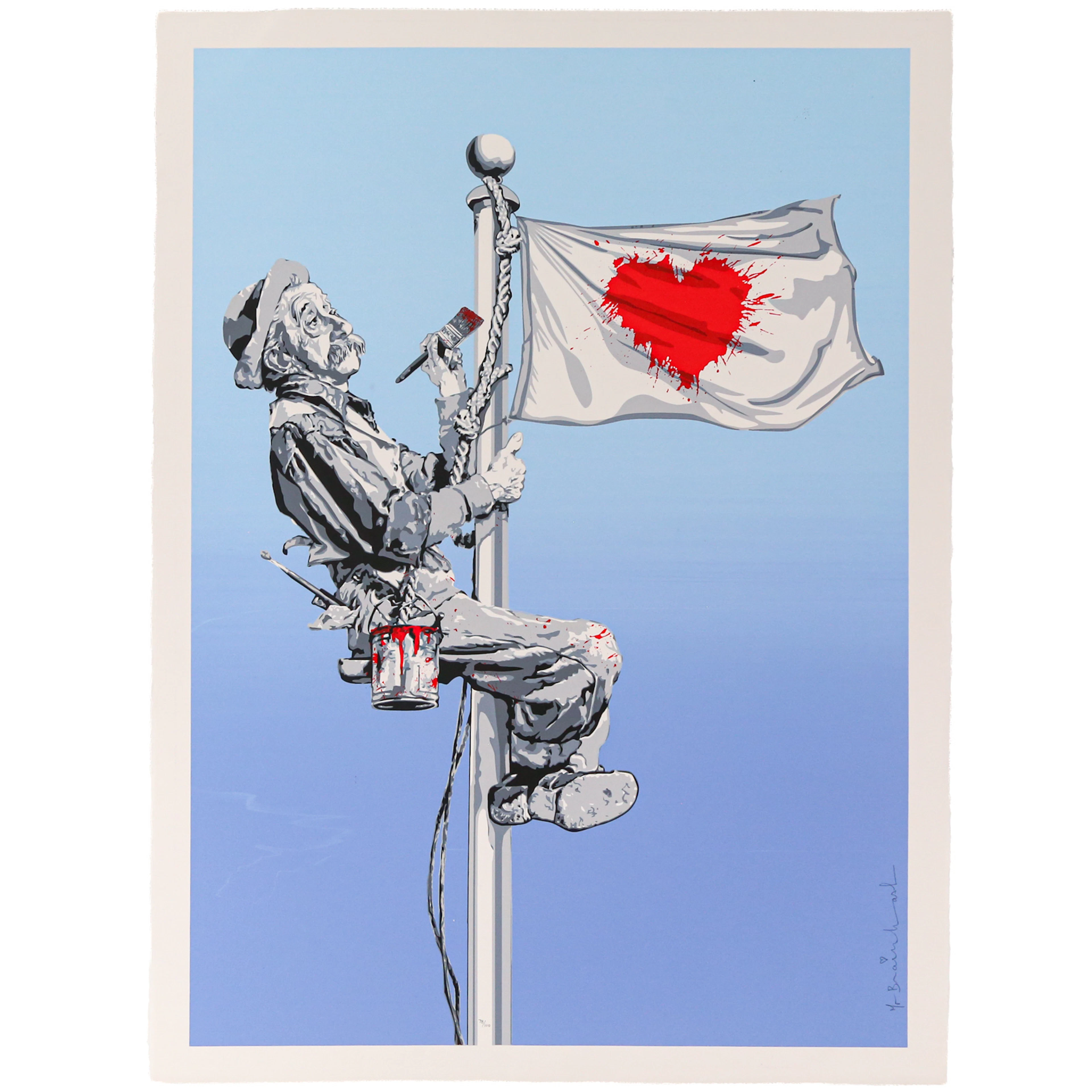 Mr. Brainwash. "One Love," serigraph