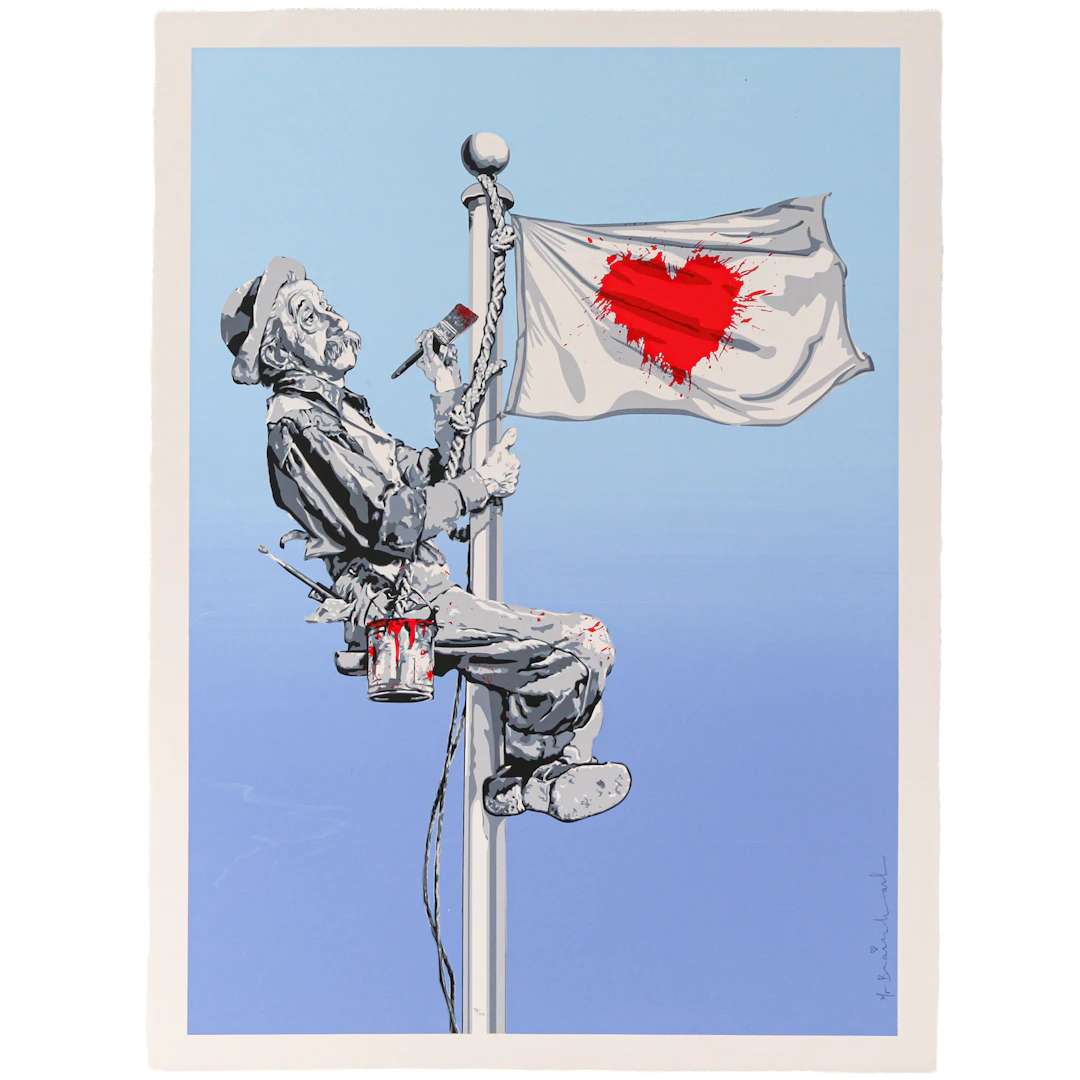 Mr. Brainwash. "One Love," serigraph