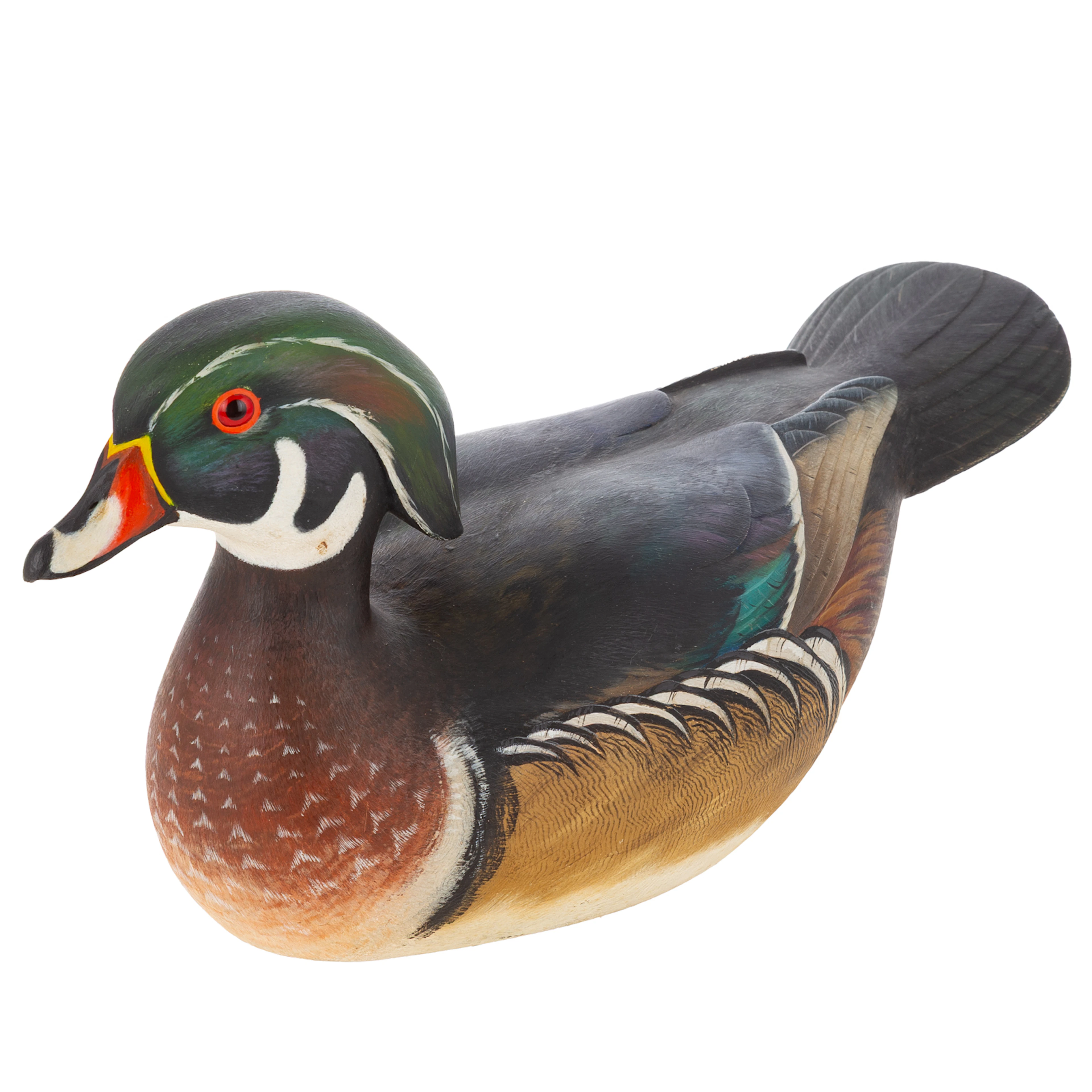 A Rare William J. Koelpin Drake Wooden Duck