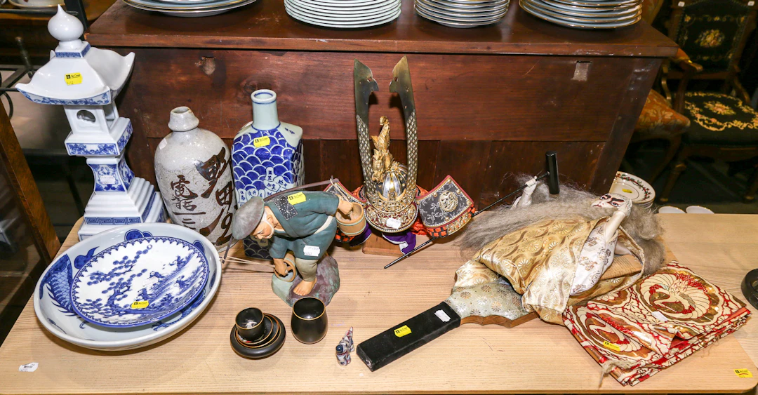 A Group of Japanese Decorations