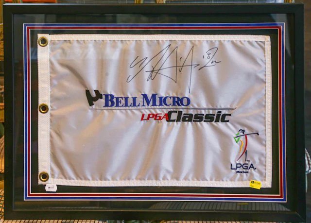 Se-Ri Pak Signed LPGA Tournament Flag