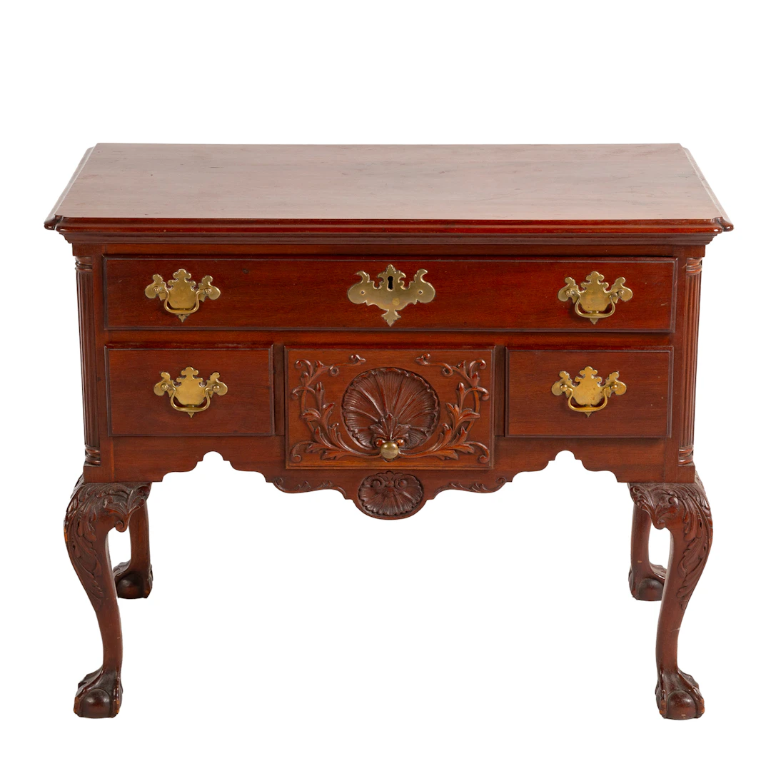 Philadelphia Chippendale Carved Mahogany Lowboy