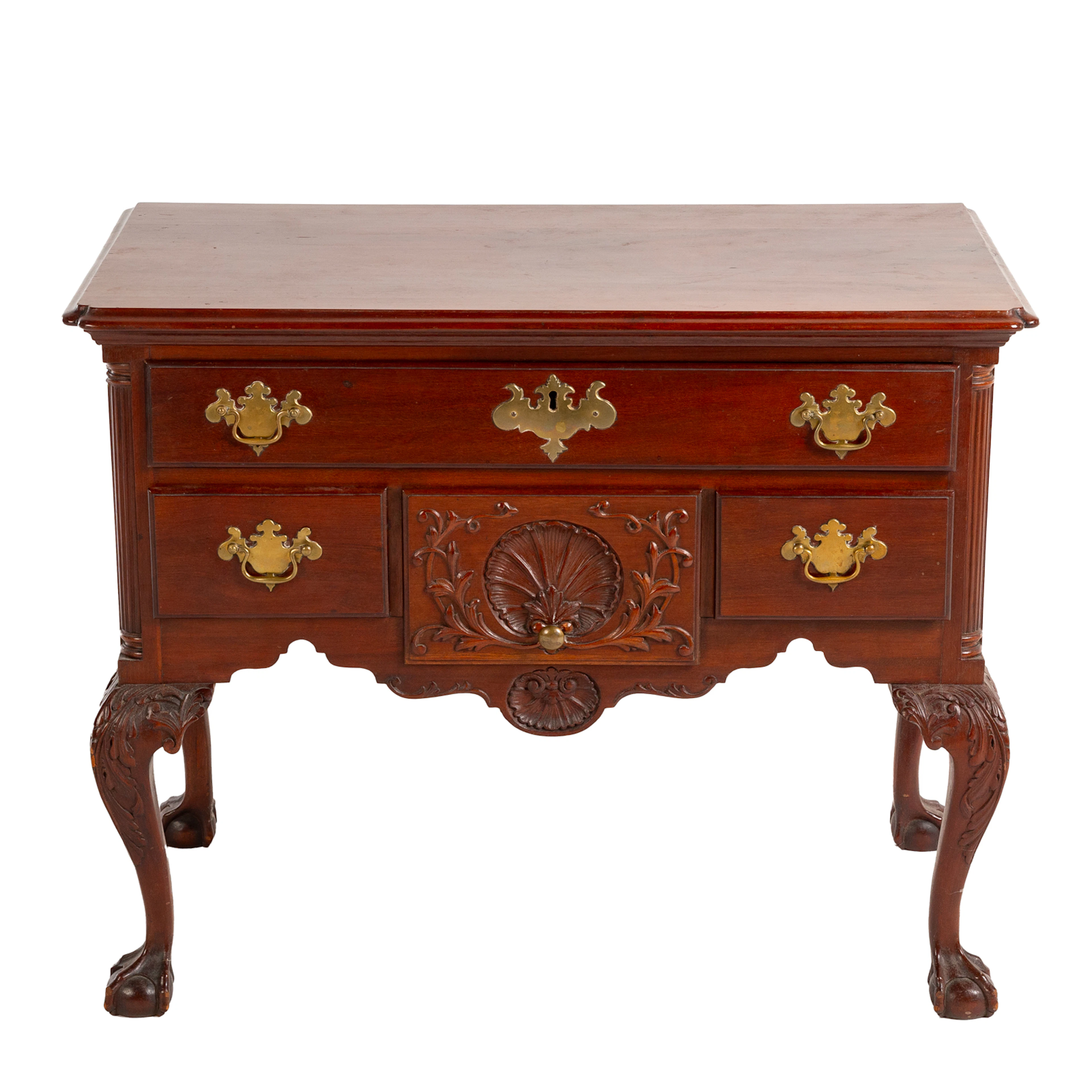 Philadelphia Chippendale Carved Mahogany Lowboy