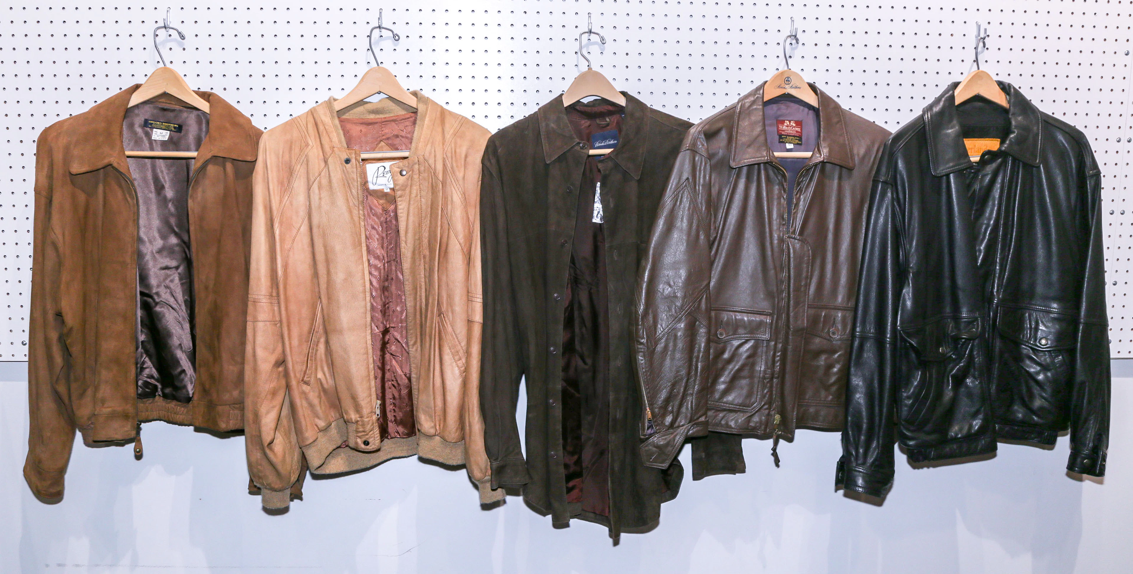 Five Gentlemen's Leather Jackets
