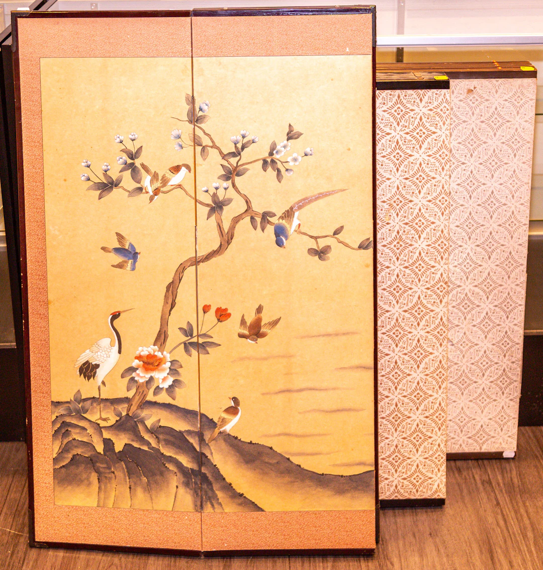 Two Japanese Tea Screens & a Chinese Screen