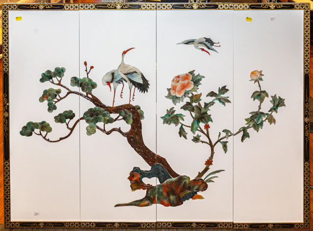 A Set of Four Decorative Chinese Panels