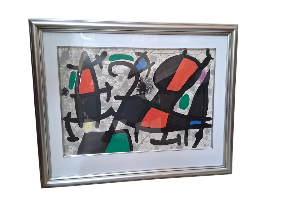 FÄRGLITOGRAFI, Joan Miro. efter
