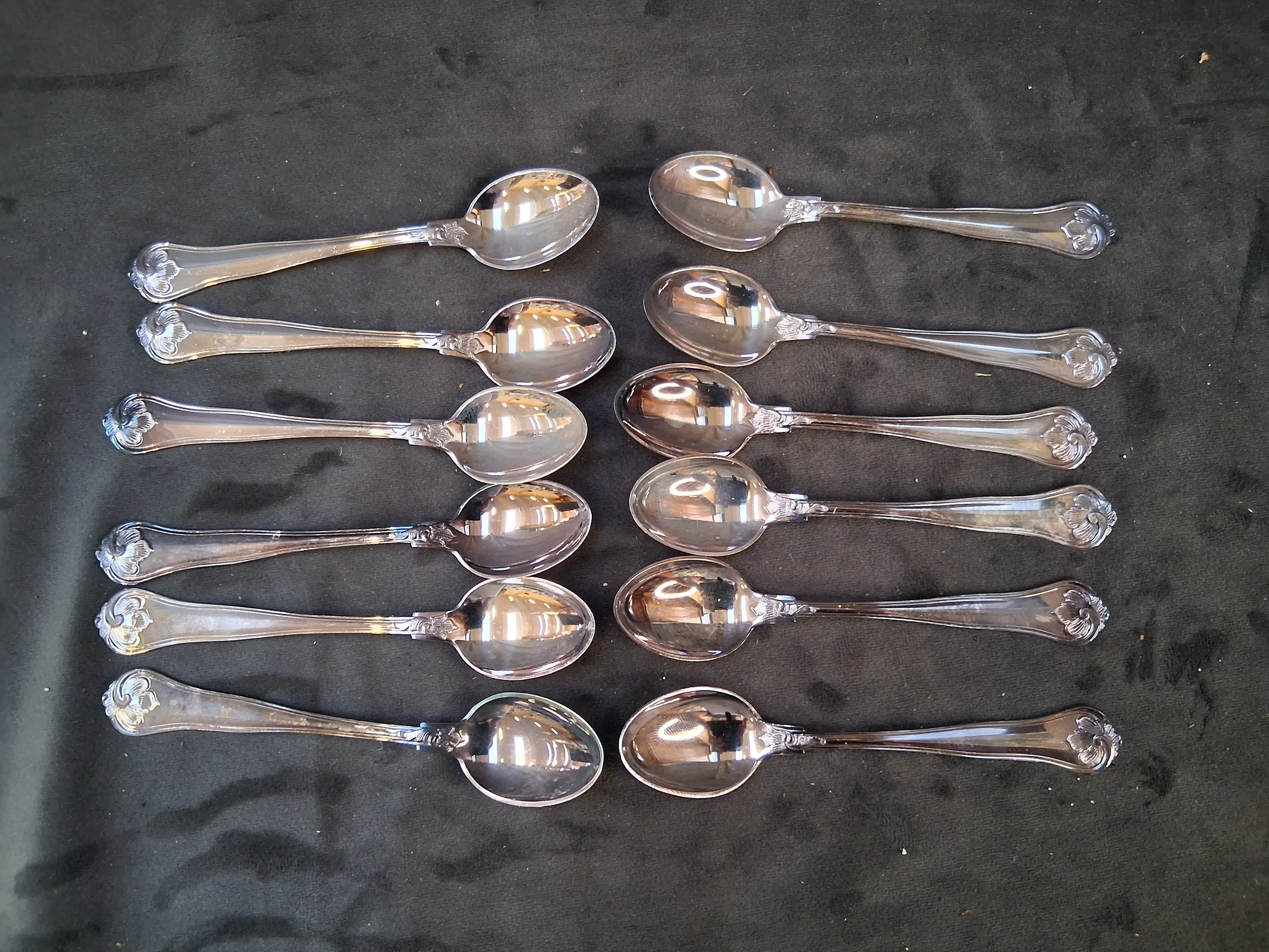Kaffeskedar, 12 st, silver
