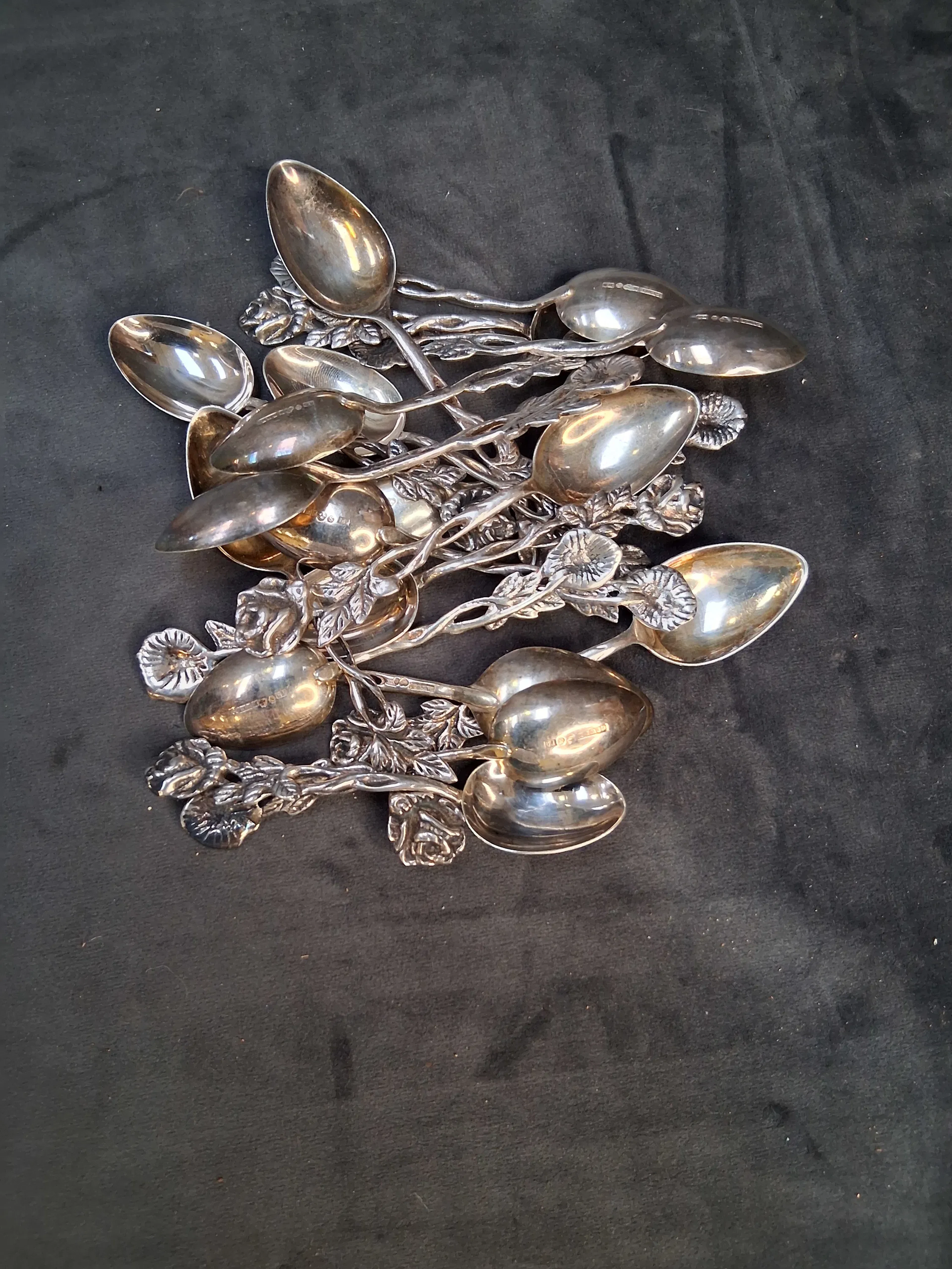 Parti silver, kaffeskedar