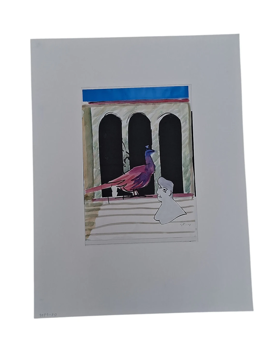 Blandteknik med collage, Hardy Strid
