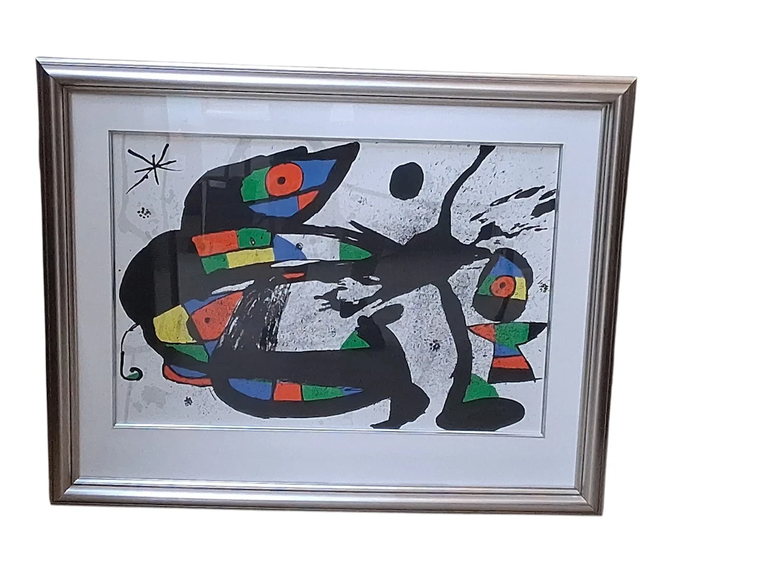 FÄRGLITOGRAFI, Joan Miro. efter.