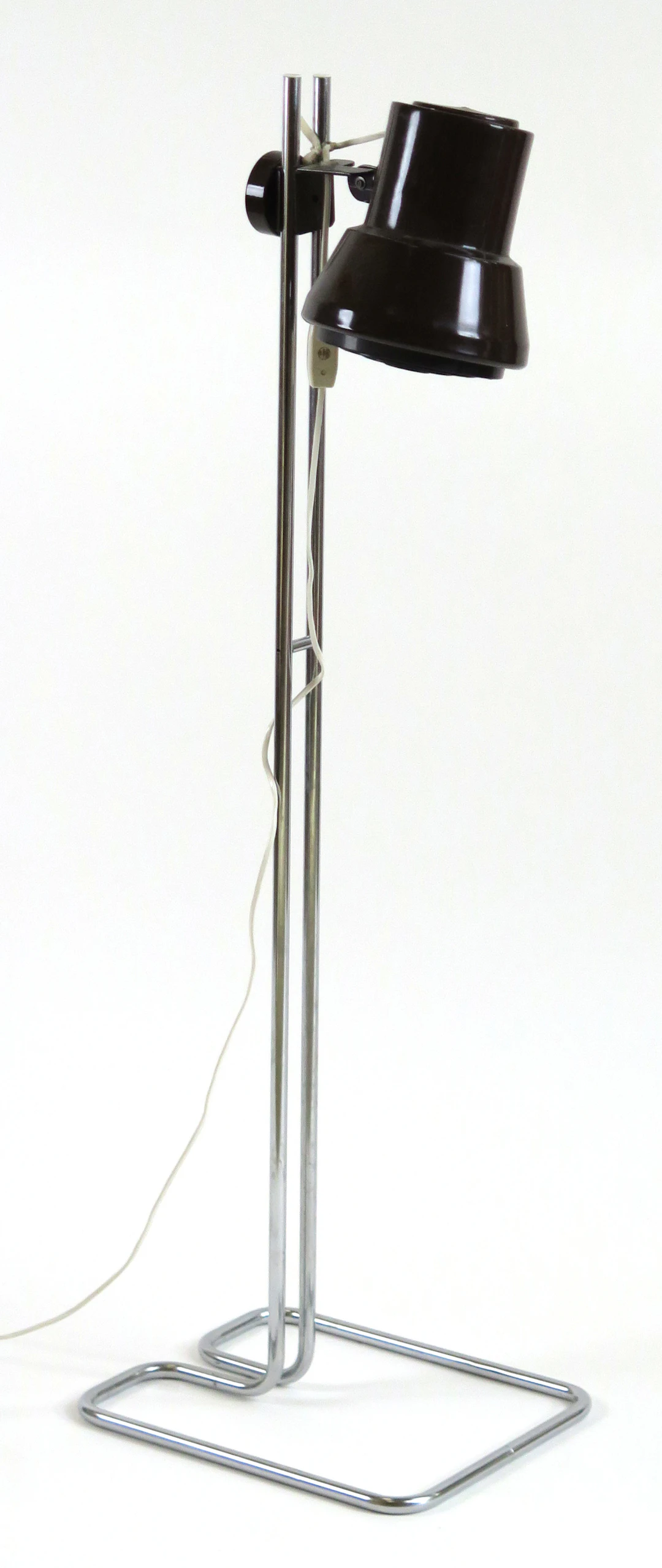 Okänd designer för IKEA, golvlampa, "City", brunlackerad metall och