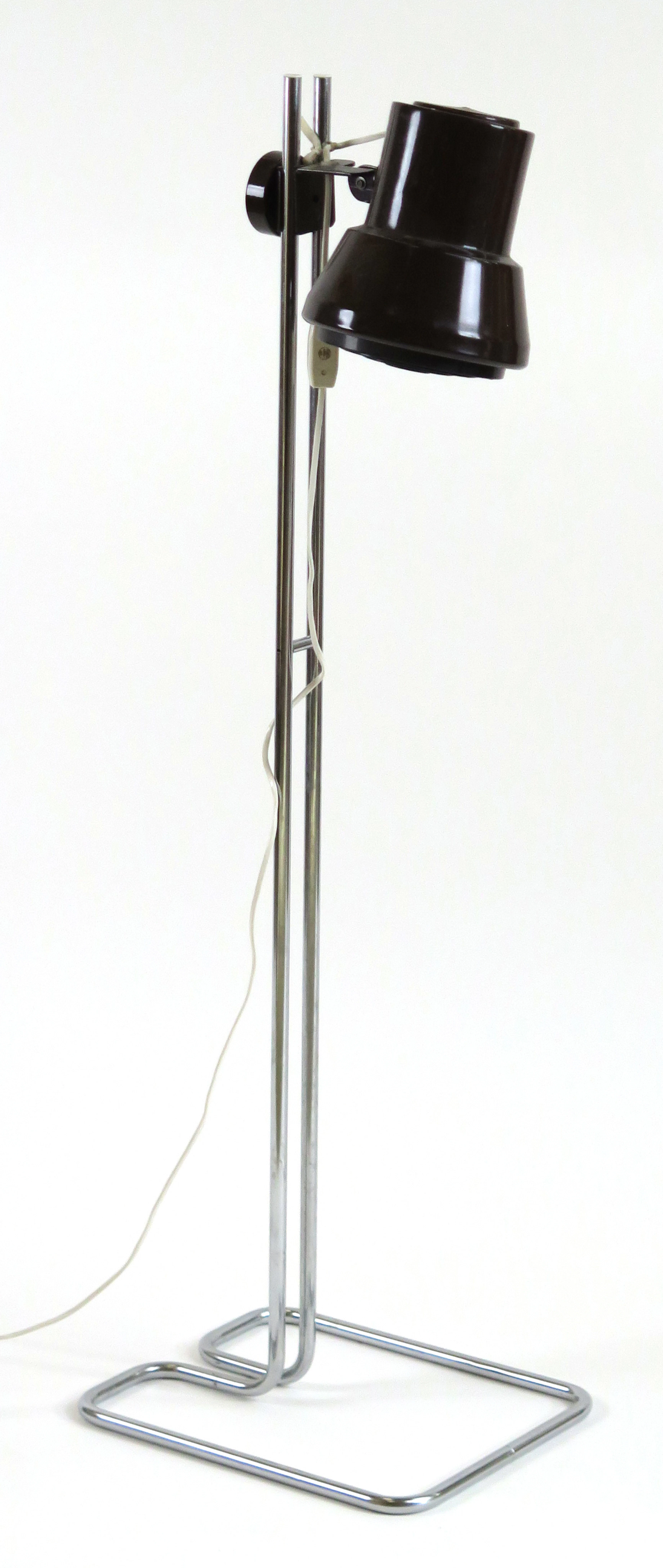 Okänd designer för IKEA, golvlampa, "City", brunlackerad metall och