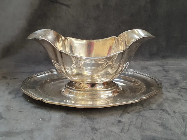 Såsskål, silver