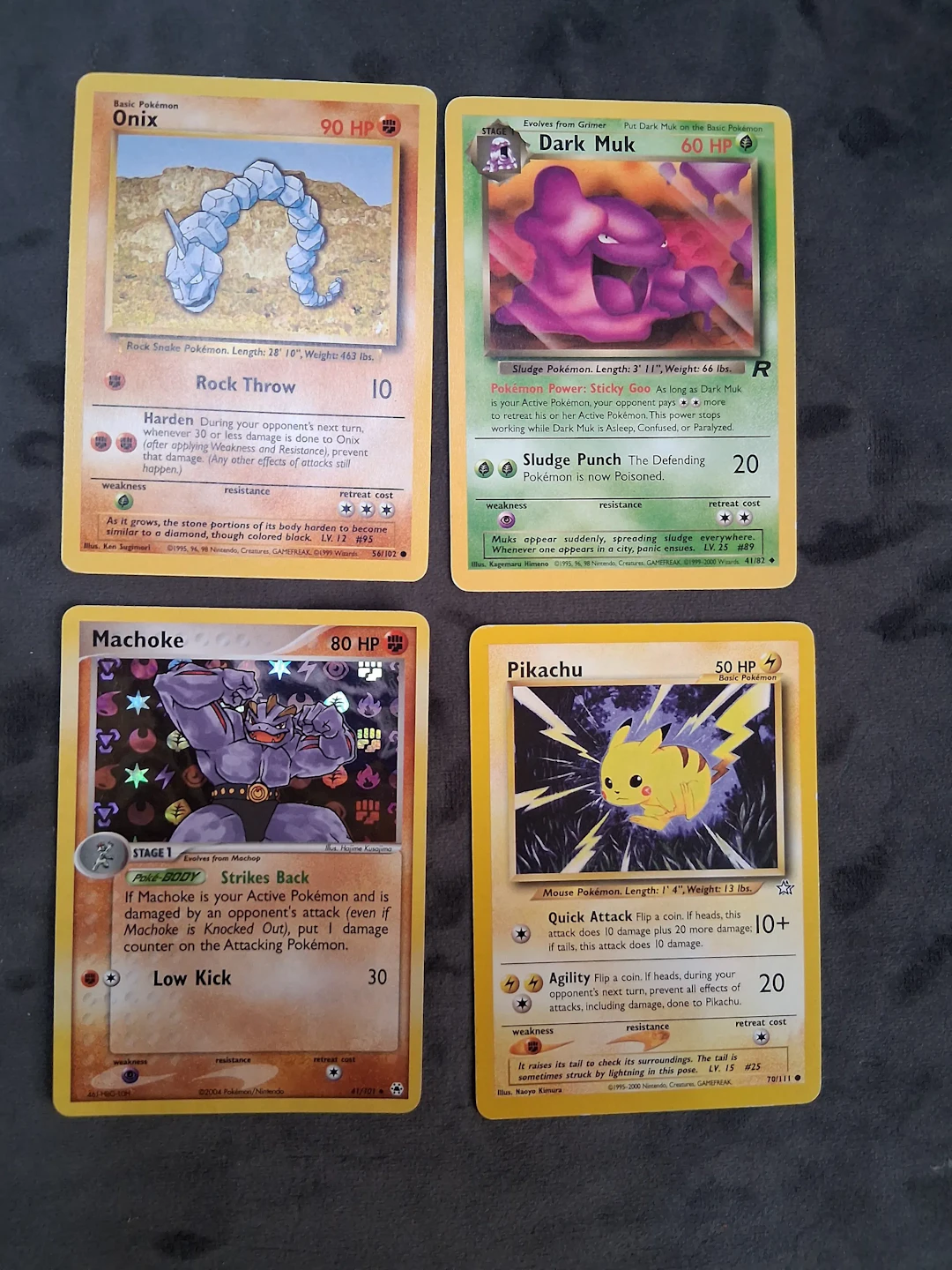 Pokemonkort, 4 st