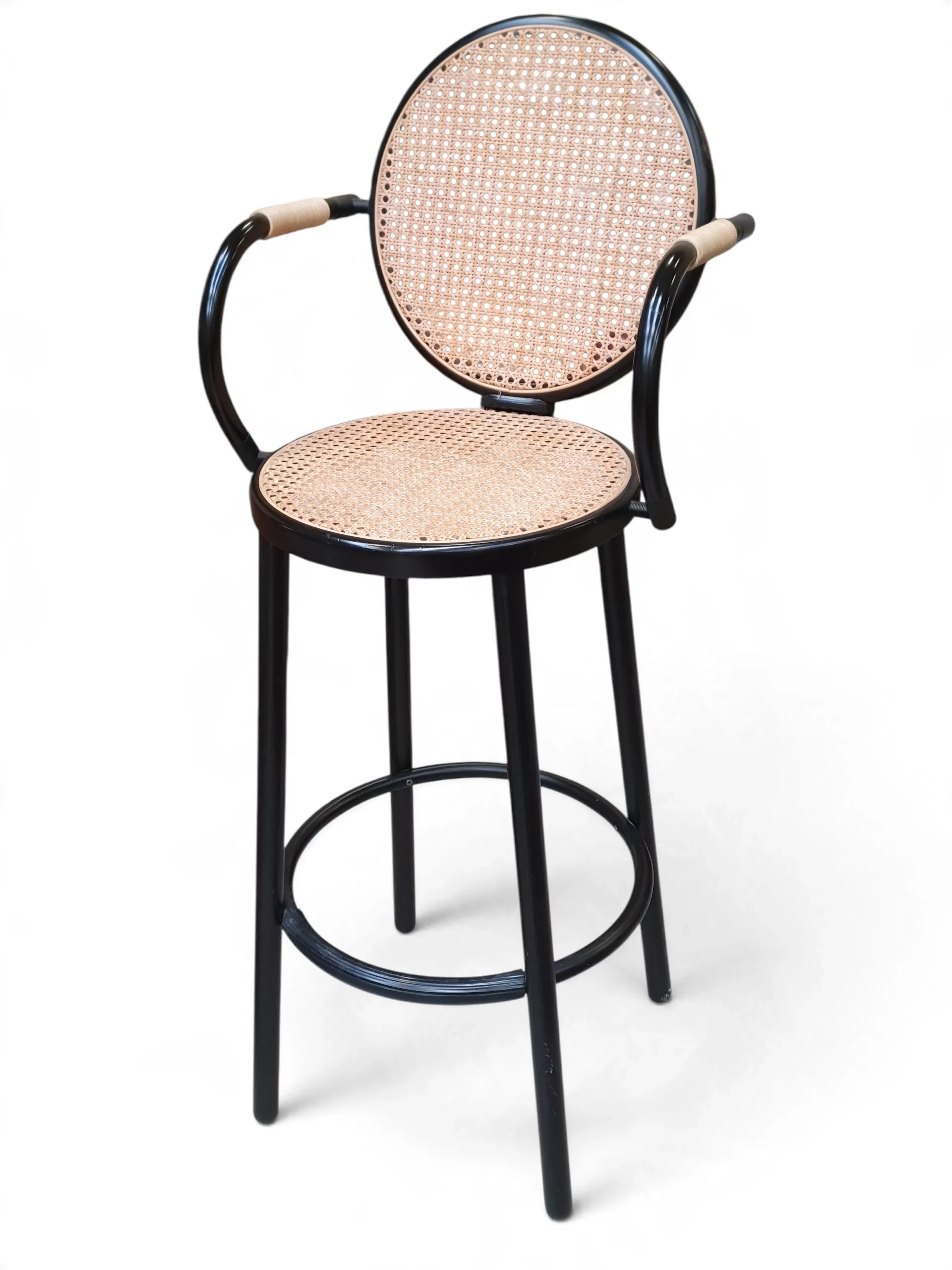Barstol med ryggstöd, Thonet-stil