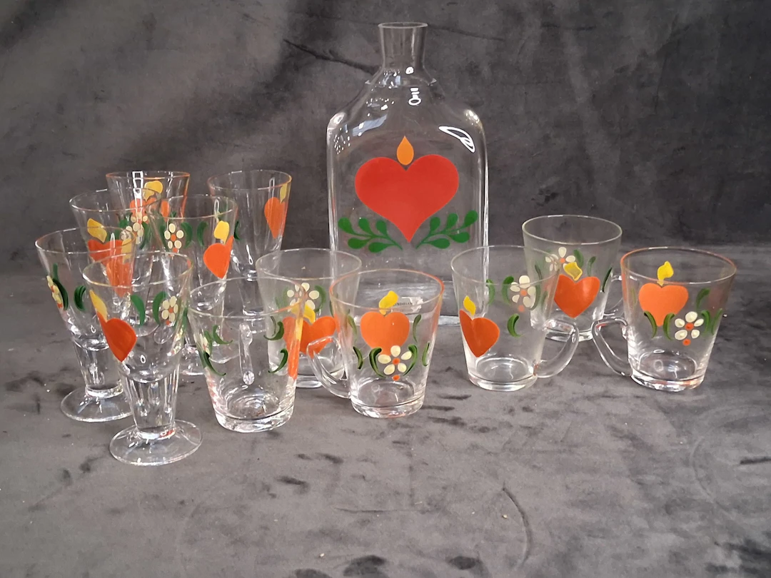 Karaff samt glas, Lindshammar