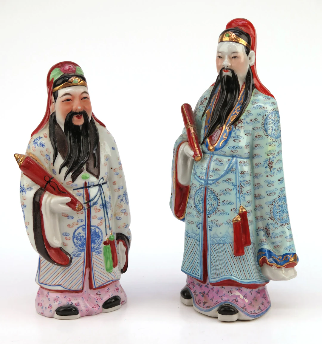 Figuriner, 2 st, porslin, Kina, 1900-talets mitt eller 2 hälft