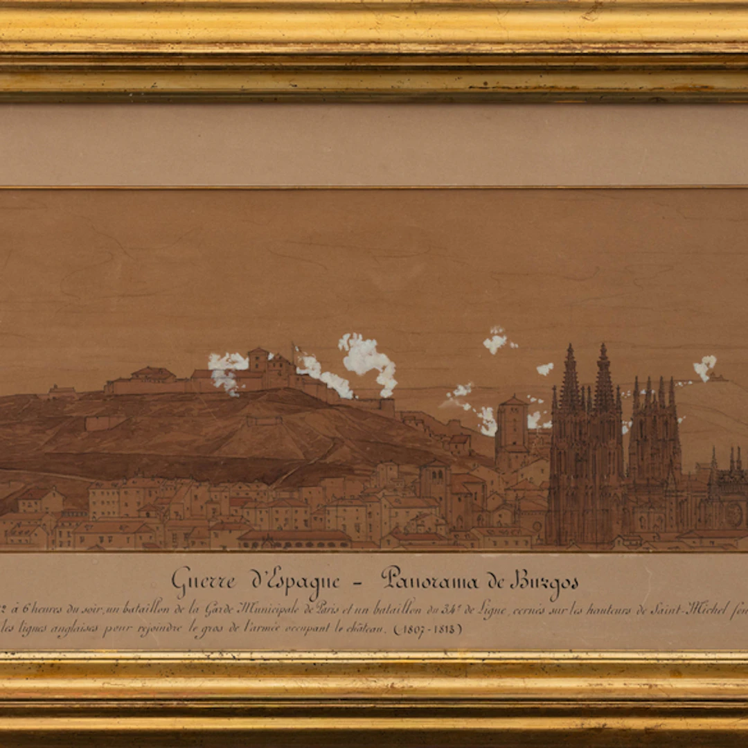 "Vista panorámica de la ciudad de Burgos" c. 1889 Authorship: EUGÉNE