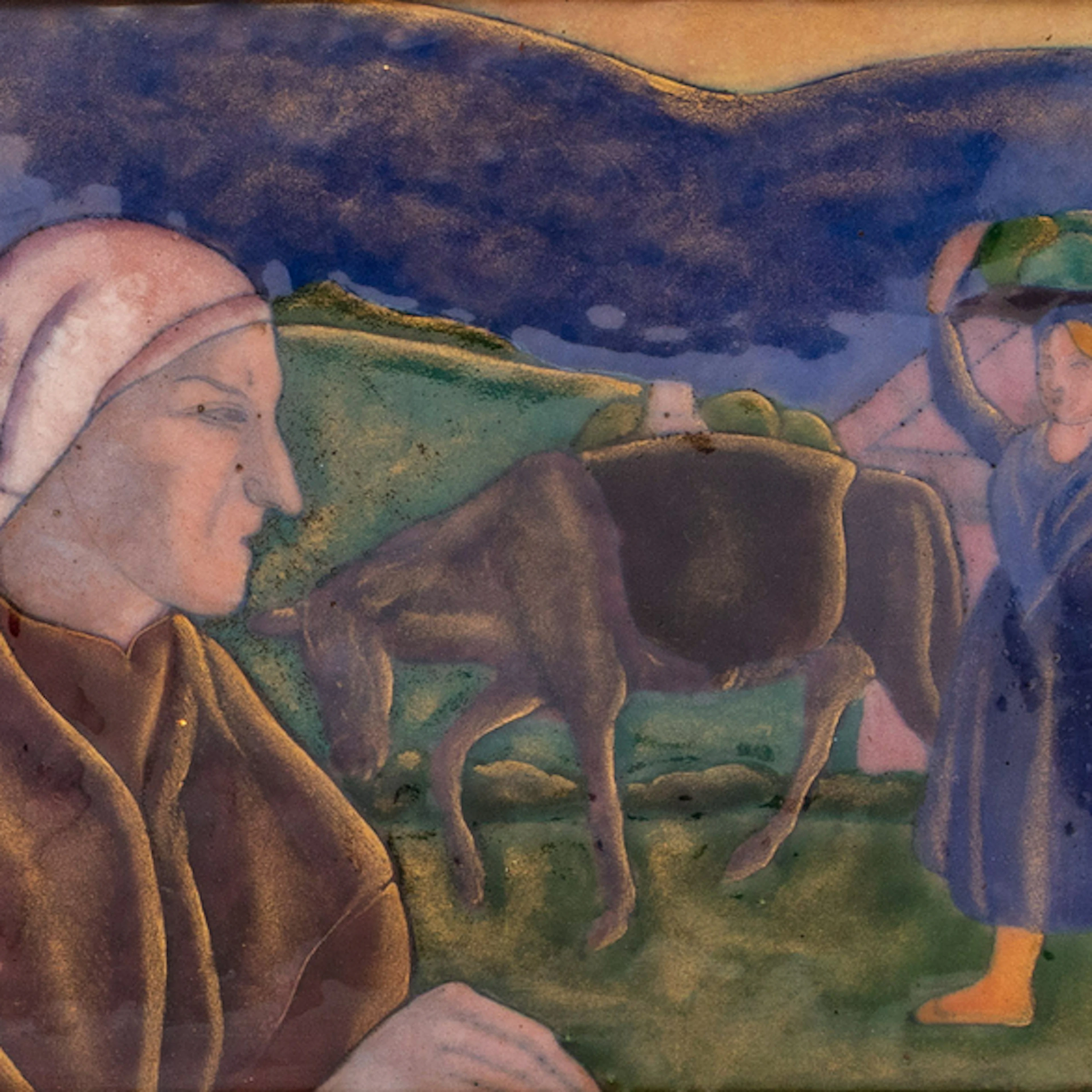 "Camino al Mercado" Authorship: RICARDO ARRUE (Bilbao, 1899 - Venezuela, 1978)