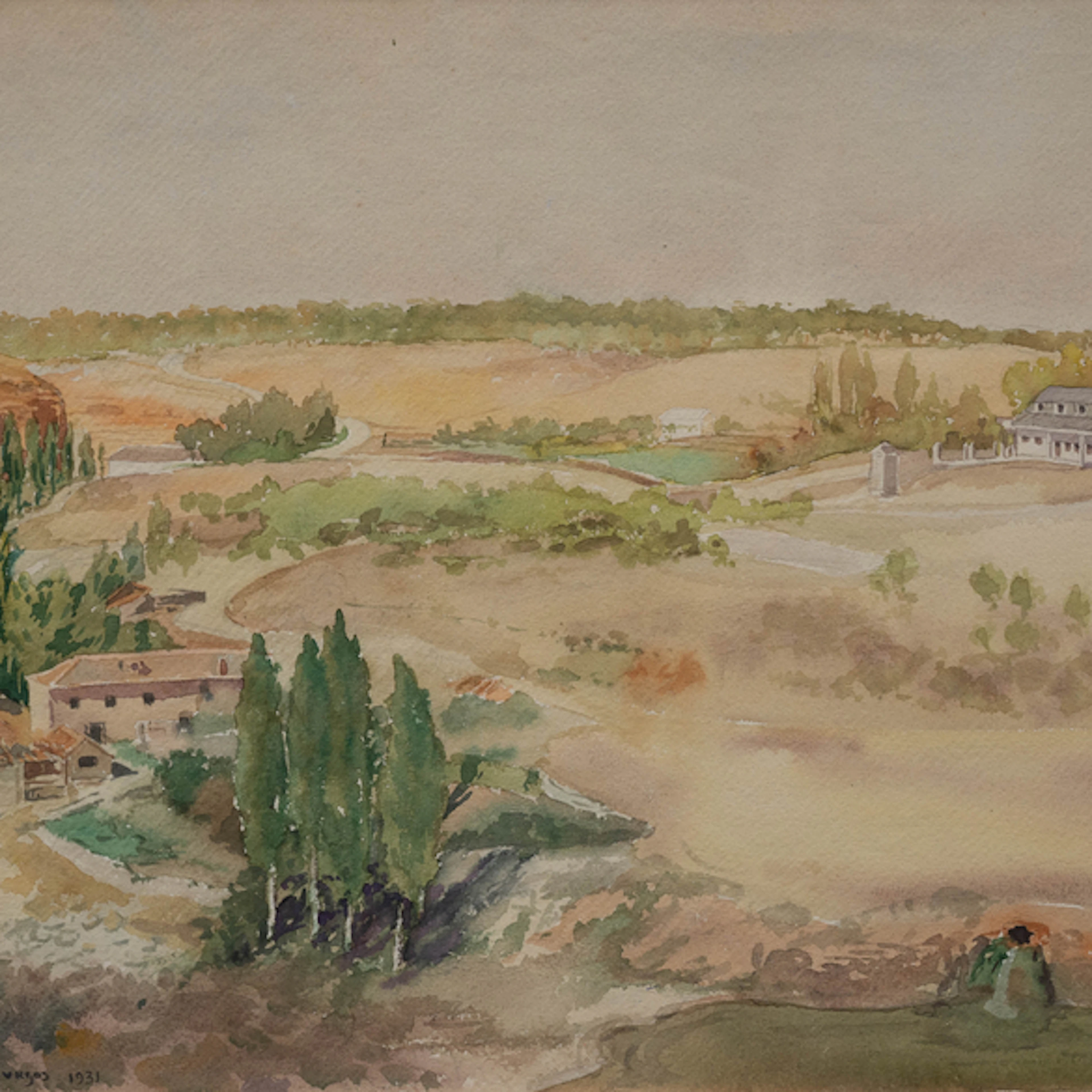 "Vista de Burgos" Authorship: MARCELINO SANTA MARIA (Burgos, 1866-