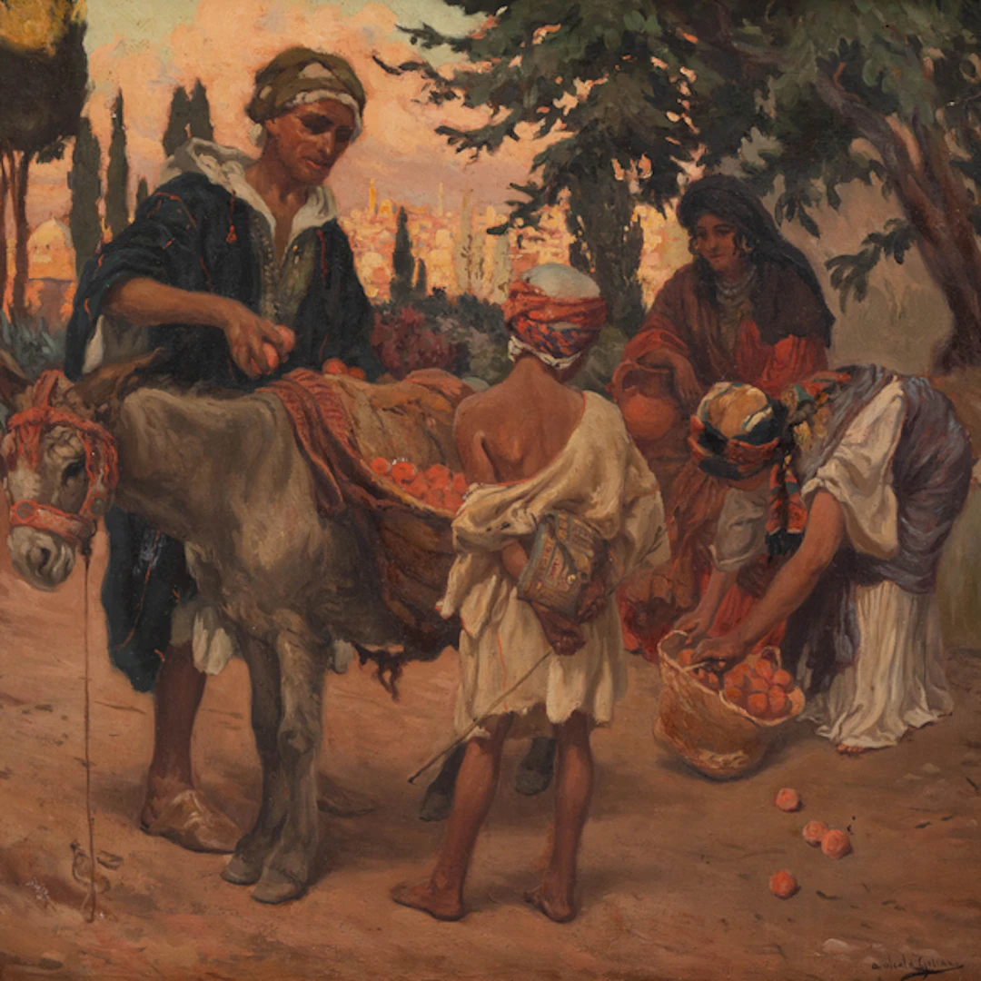"Vendedores de Naranjas" Authorship: ÁLVARO ALCALÁ GALIANO Y VILDOSOLA(Bilbao