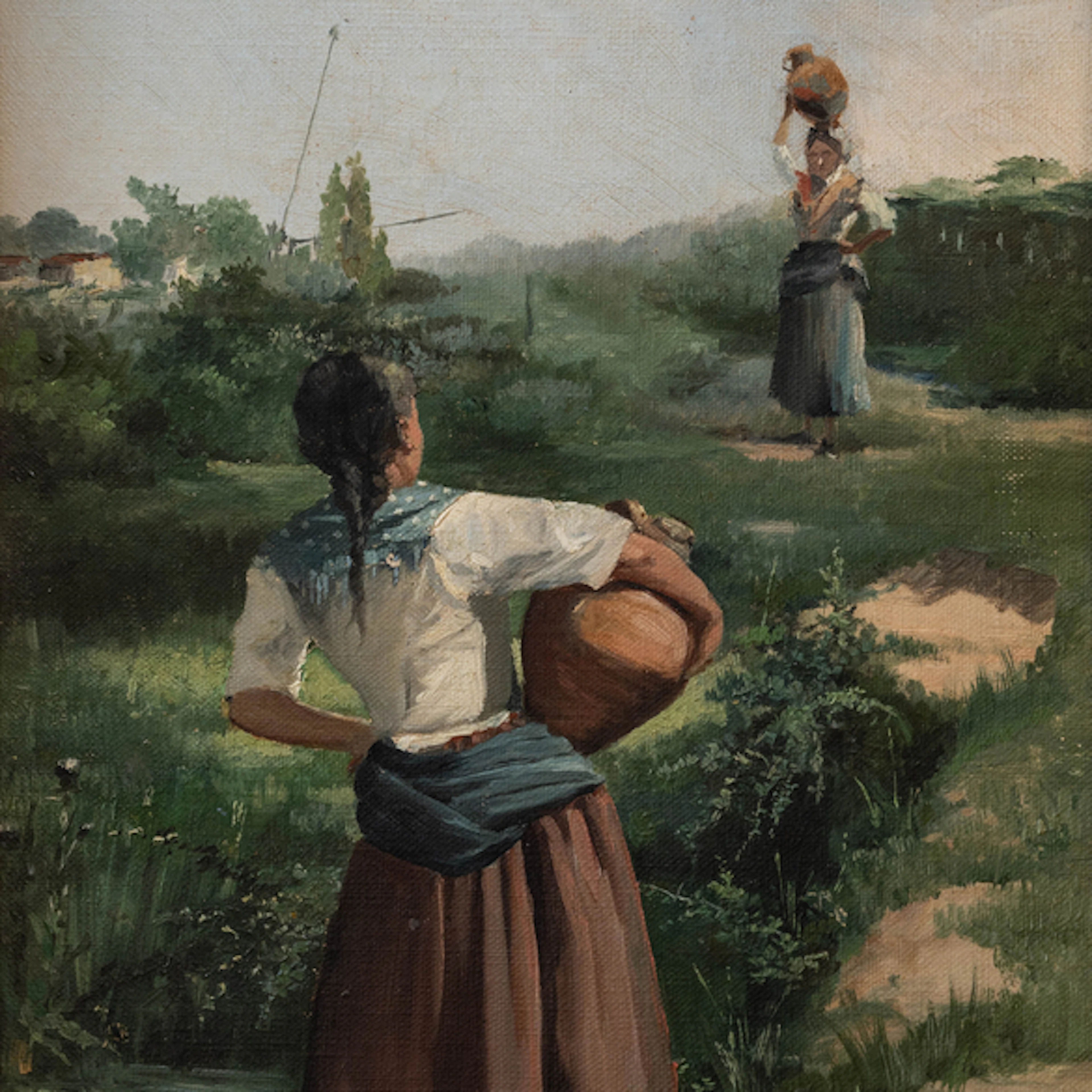 "Aguadoras" Authorship: IGNACIO DIAZ OLANO (Vitoria, 1860 -1937)