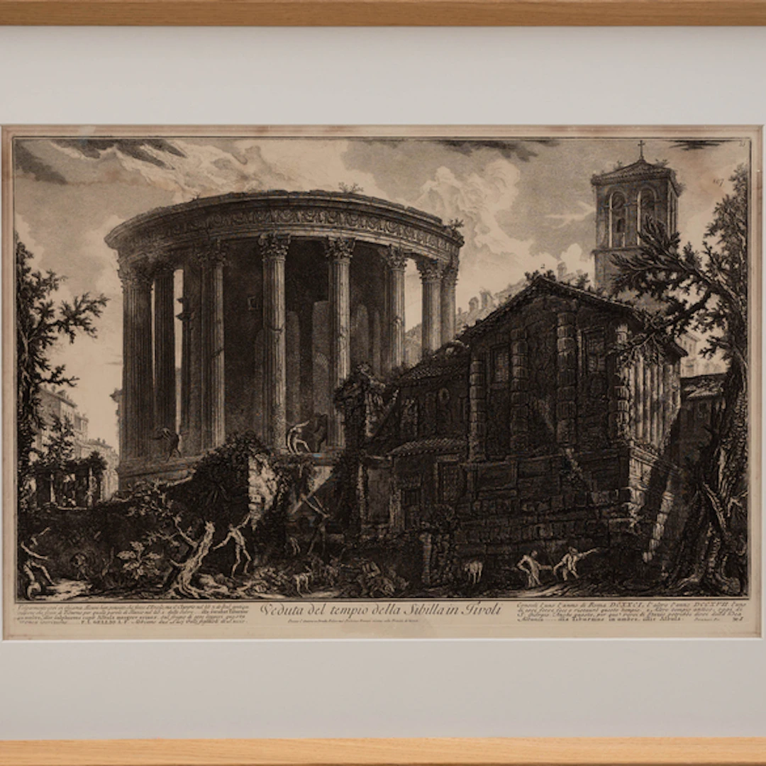 "Vista exterior del templo de la Sibila" Authorship: GIOVANNI BATTISTA