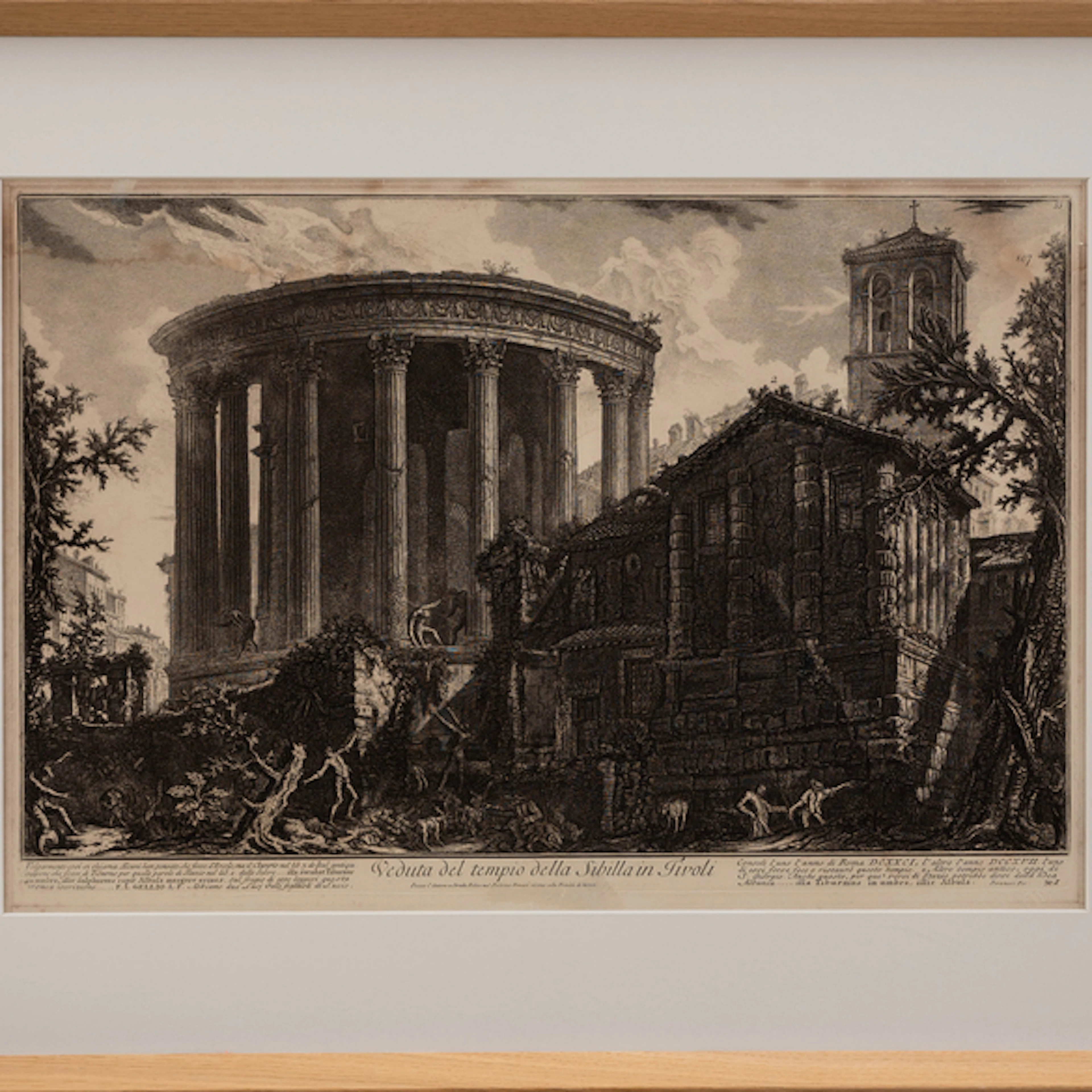 "Vista exterior del templo de la Sibila" Authorship: GIOVANNI BATTISTA
