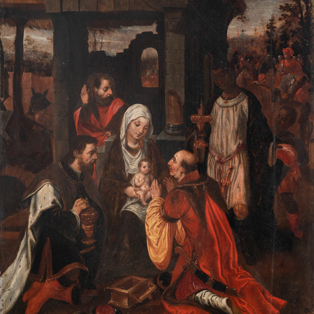 "Adoración de los Reyes Magos" Authorship: ESCUELA FLAMENCA DEL SIGLO XVII