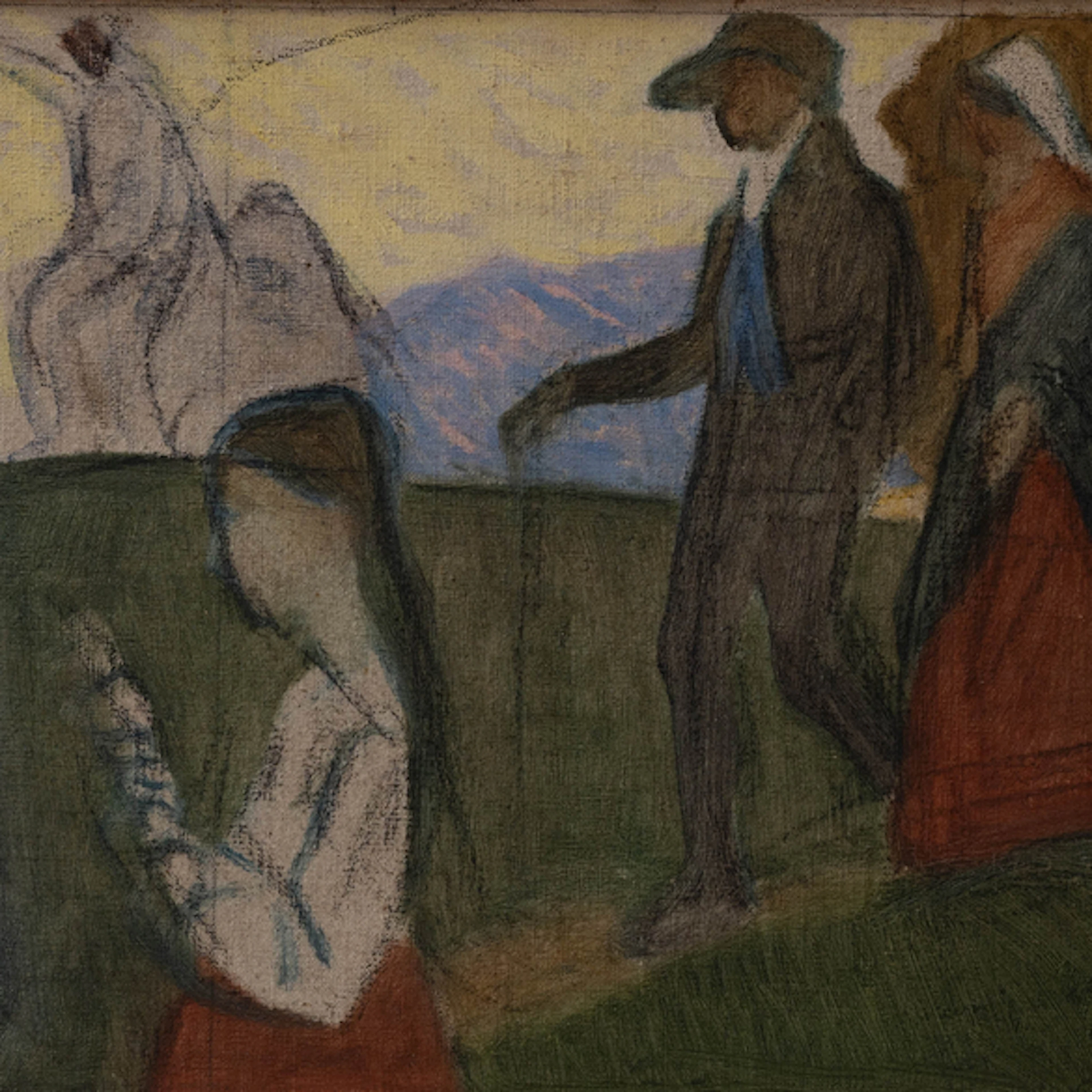 "Camino a la Romería" Authorship: AURELIO ARTETA (Bilbao, 1879- México, 1940)
