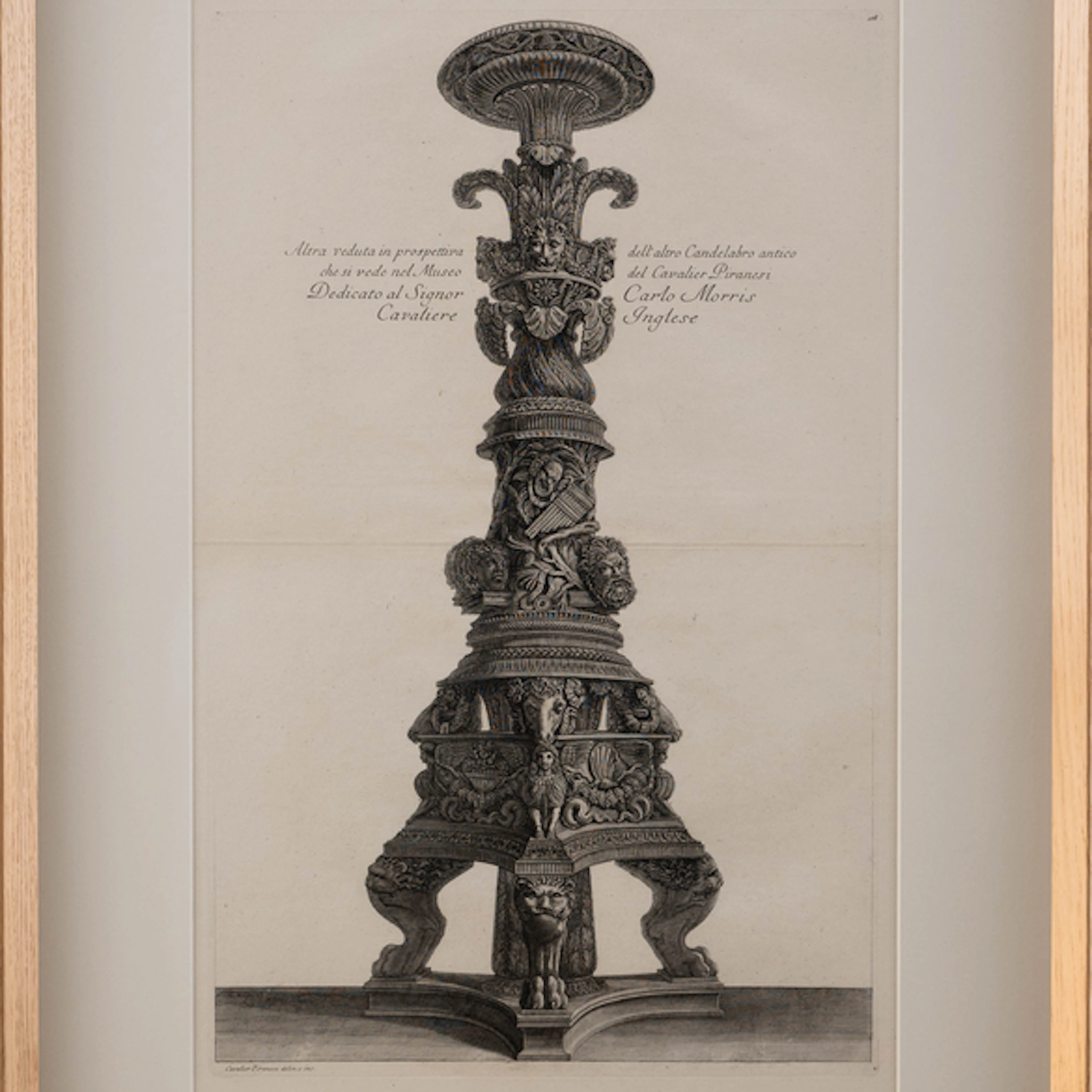 "Candelabro" Authorship: GIOVANNI BATTISTA PIRANESI (Italia, 1720-1778)