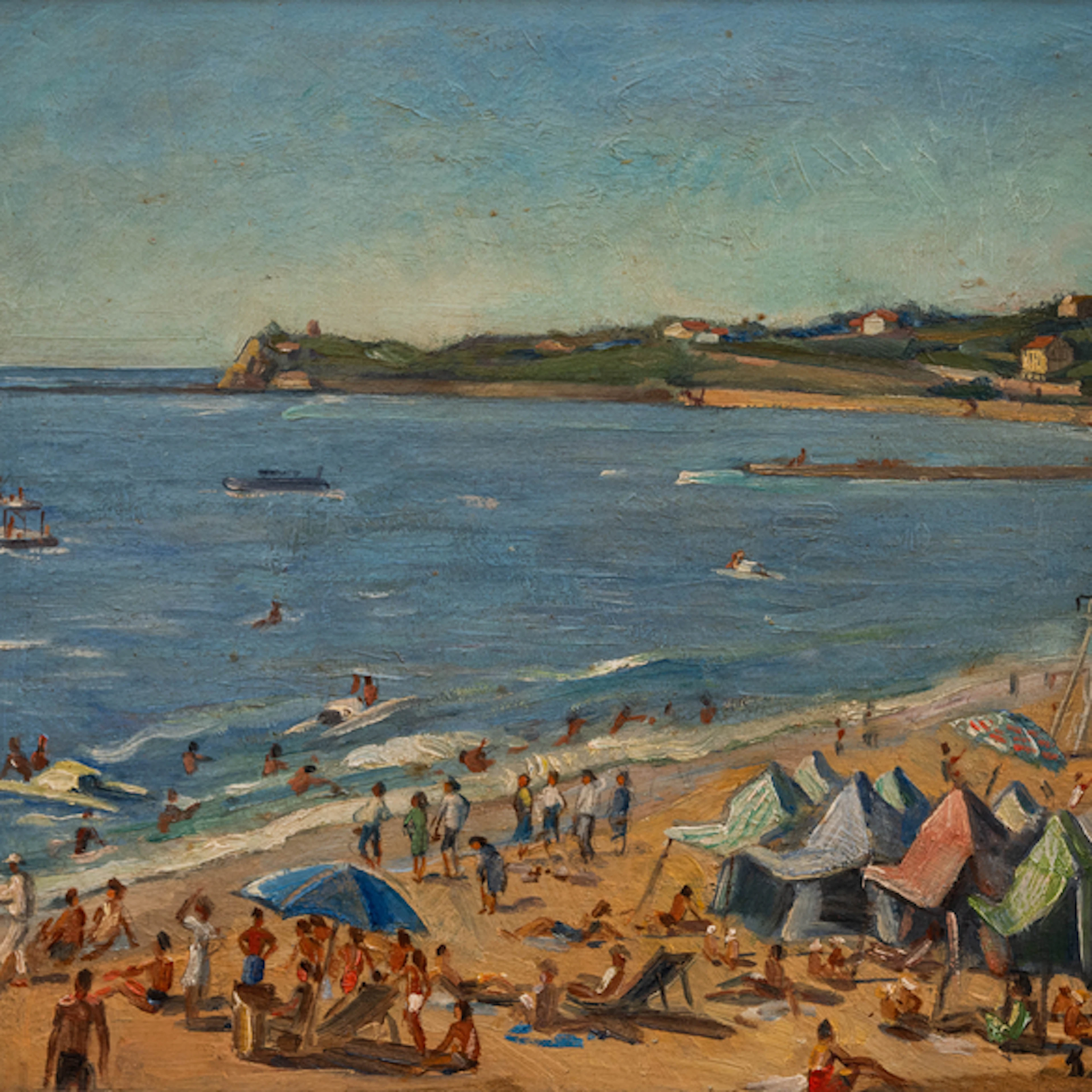 "Playa de San Juan de Luz" Authorship: GASPAR MONTES ITURRIOZ (Irún