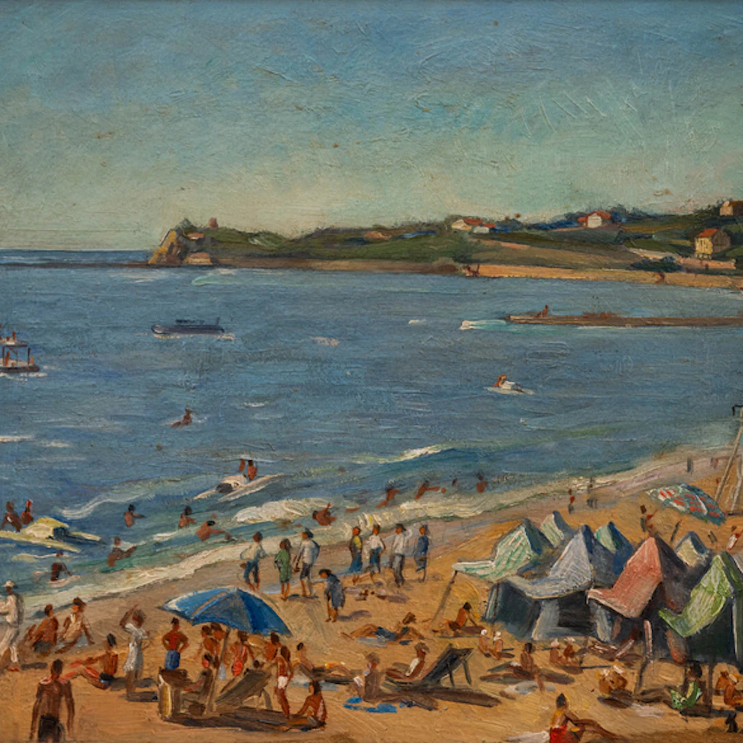 "Playa de San Juan de Luz" Authorship: GASPAR MONTES ITURRIOZ (Irún