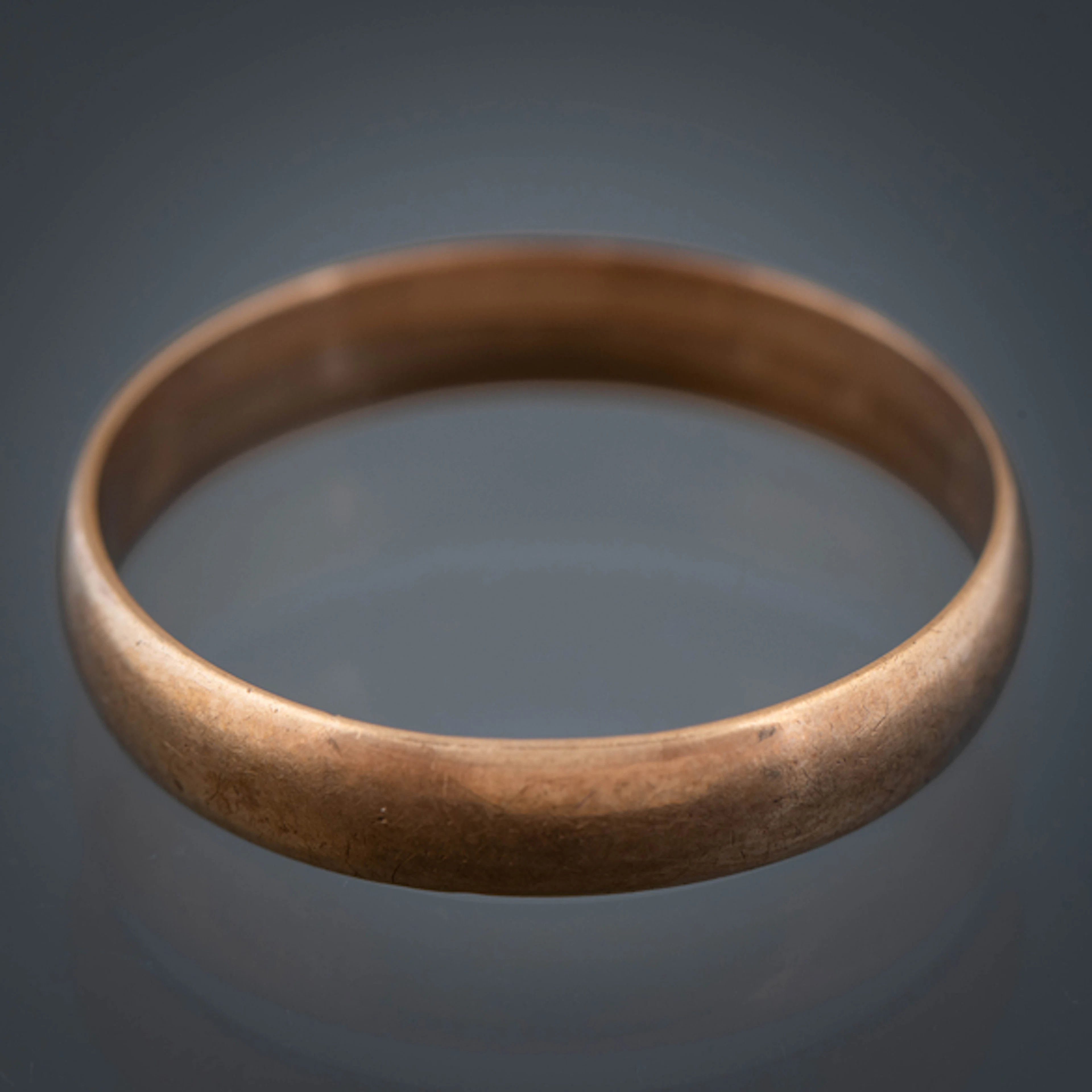 Alianza lisa en oro rosa de 18 kt
