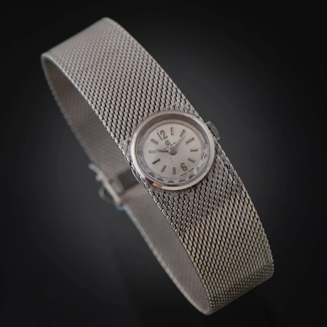 CYMA, Reloj de pulsera en oro blanco de 18kt.