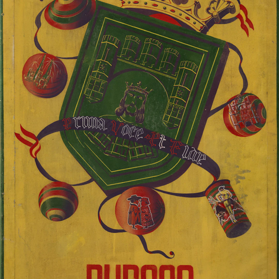 "Ferias y Fiestas de Burgos" Cartel original c. 1949 Authorship: M.