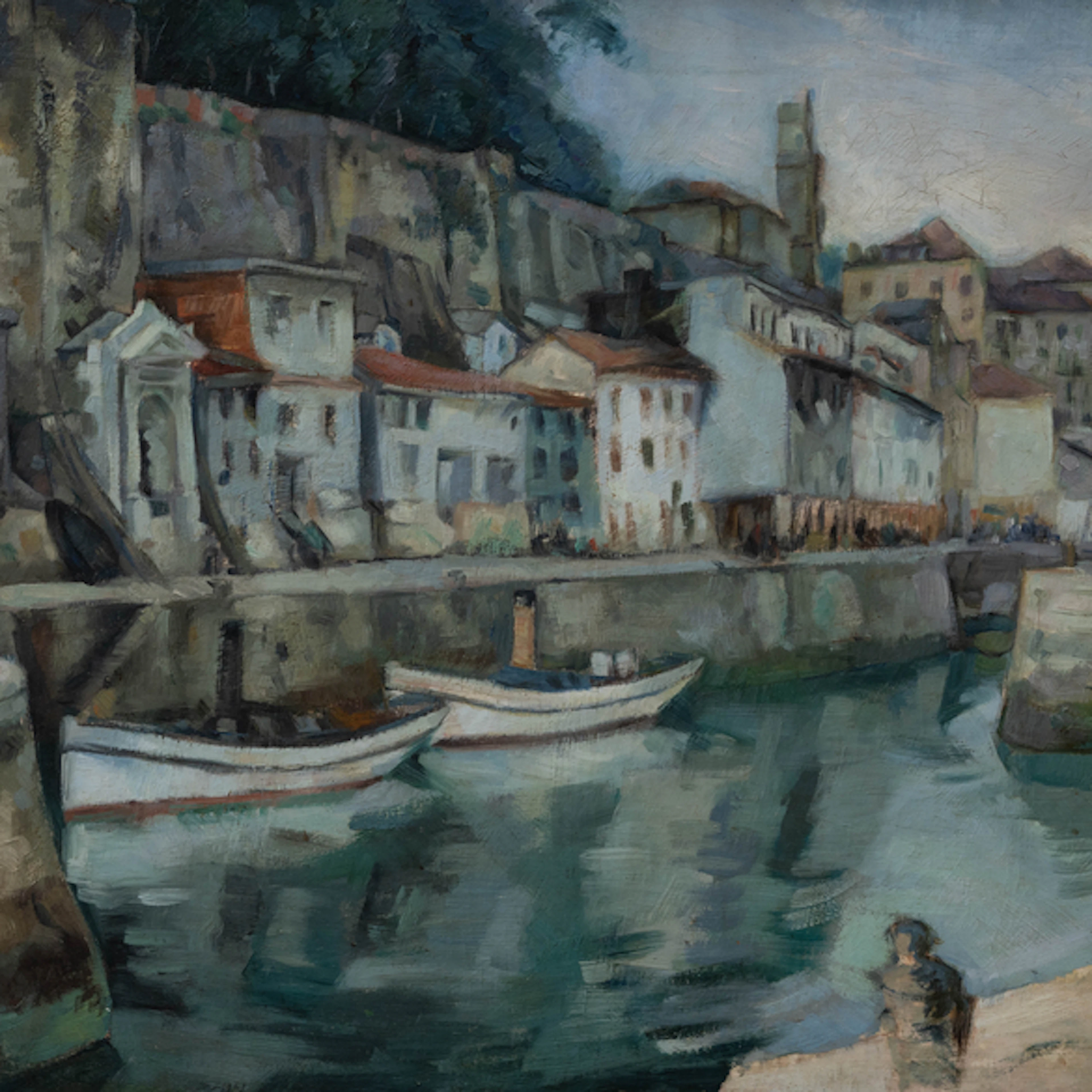 "Puerto de San Sebastián " Authorship: CARLOS LANDI SORONDO (Tolosa, 1896-1974)