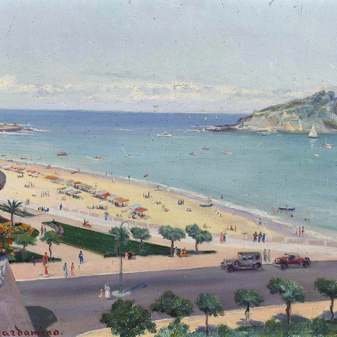 "Vista de la Playa de Ondarreta" Authorship: IGNACIO SÁNCHEZ GUAR