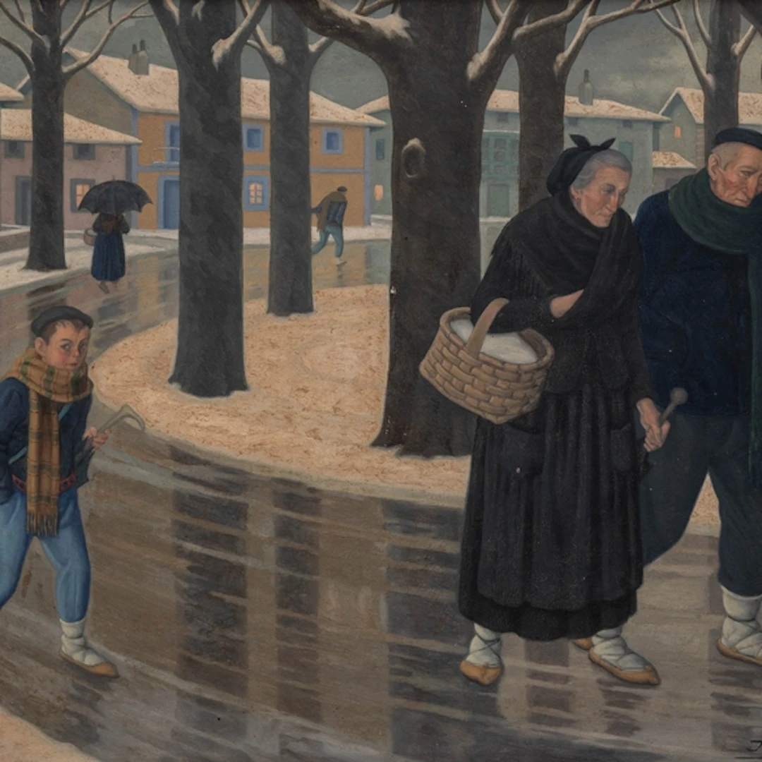 "Día de Invierno" Authorship: JOSE ARRUE(Bilbao, 1885-1977)