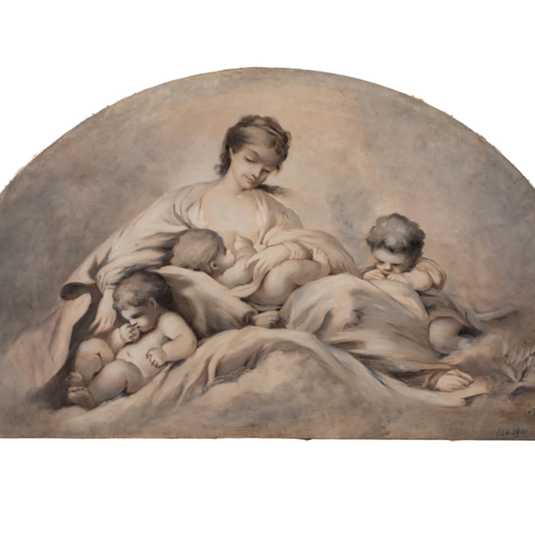 "Alegoría de la caridad" Authorship: ANTONIA DE BAÑUELOS THORNDIKE(Roma