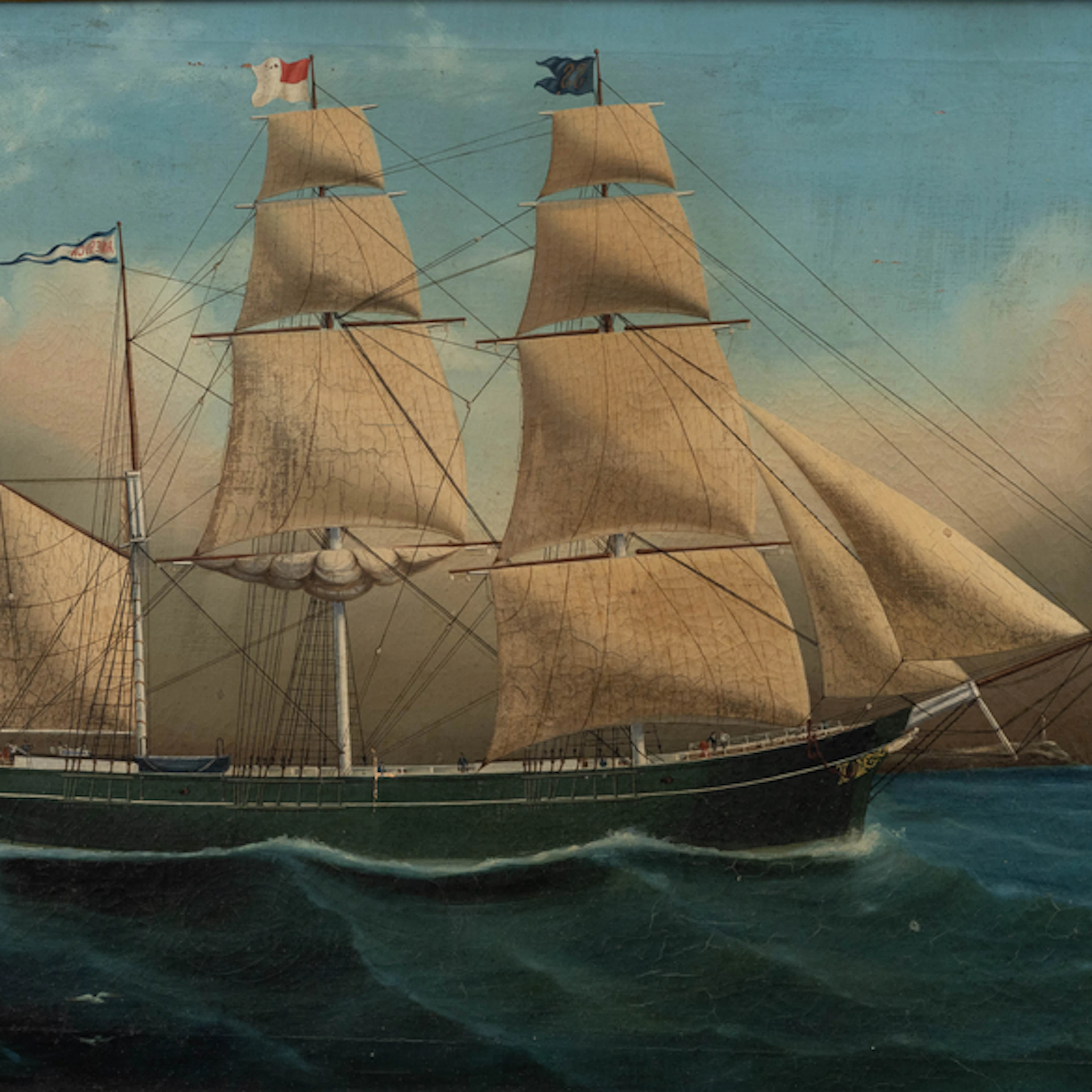 "Navío de la maniera Larrinaga y Compañía" Authorship: JOSE ECHENAGUSIA