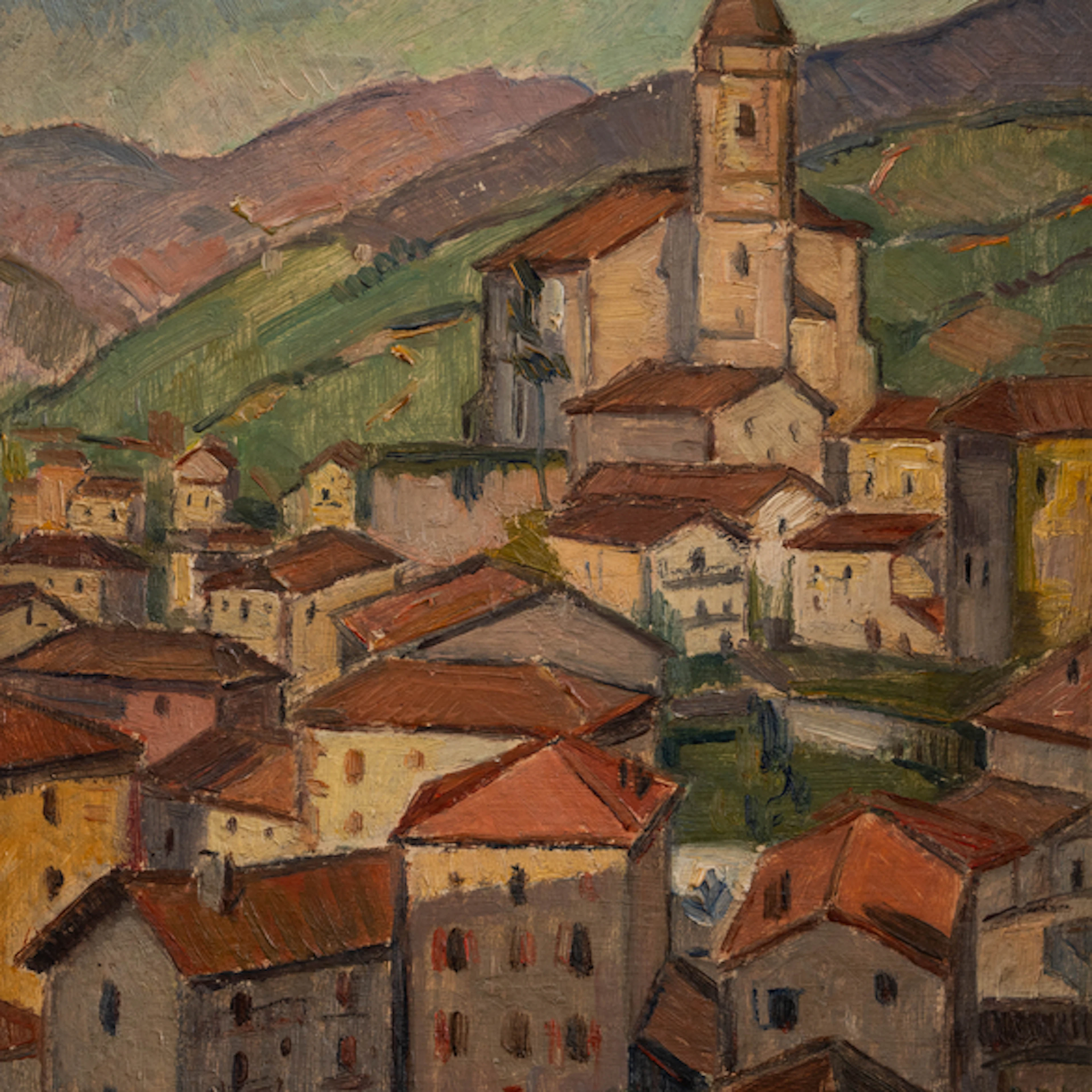 "Paisaje" Authorship: GASPAR MONTES ITURIOZ (Irún, 1901-1998)
