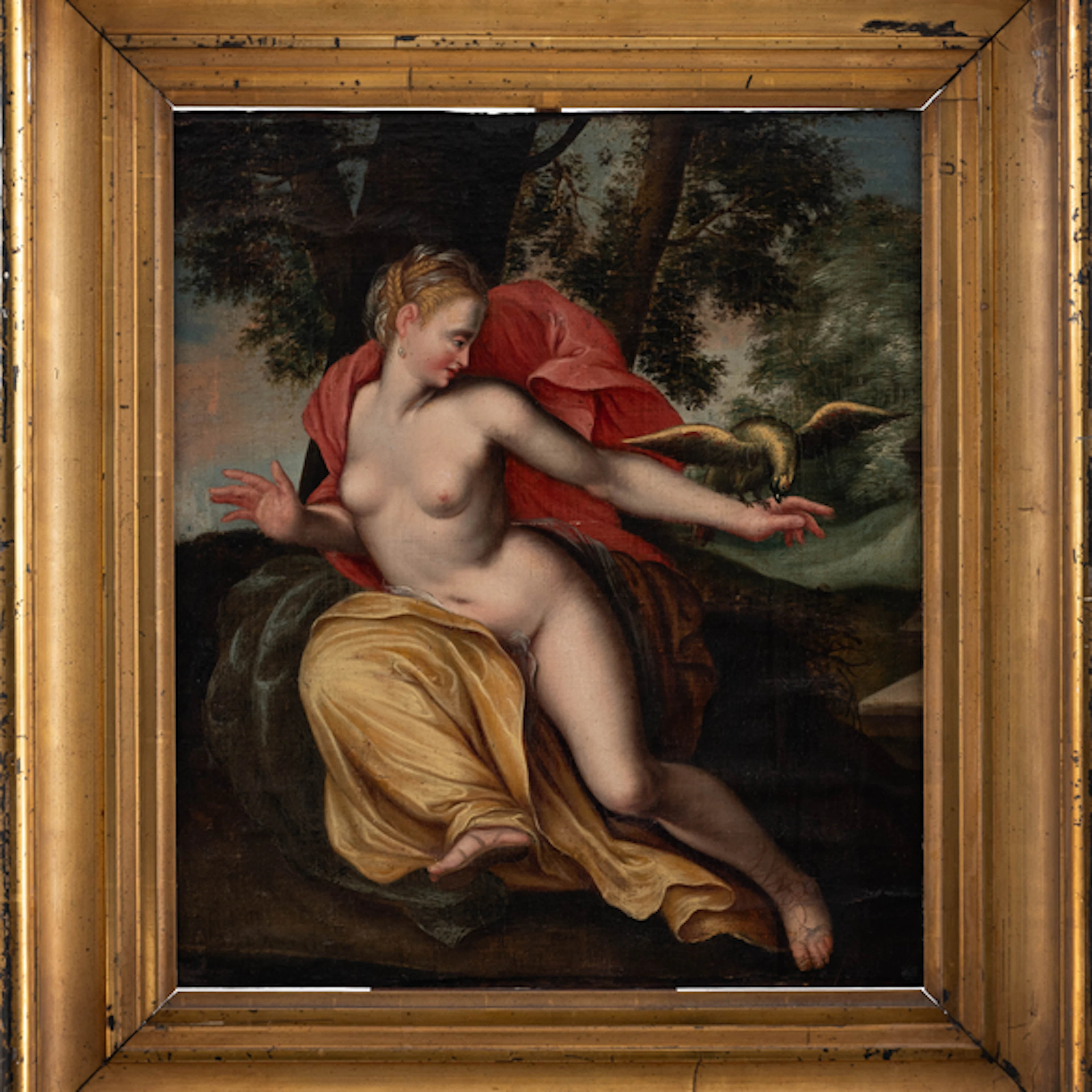 "Hebe y Zeus" Authorship: ESCUELA FLAMENCA DEL SIGLO XVIII