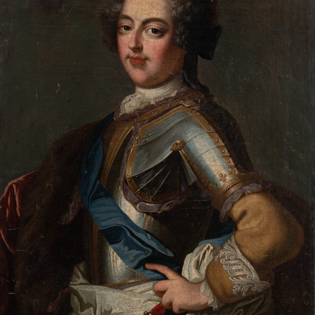 "Retrato de Luis XV" Authorship: ESCUELA FRANCESA DEL SIGLO XVIII