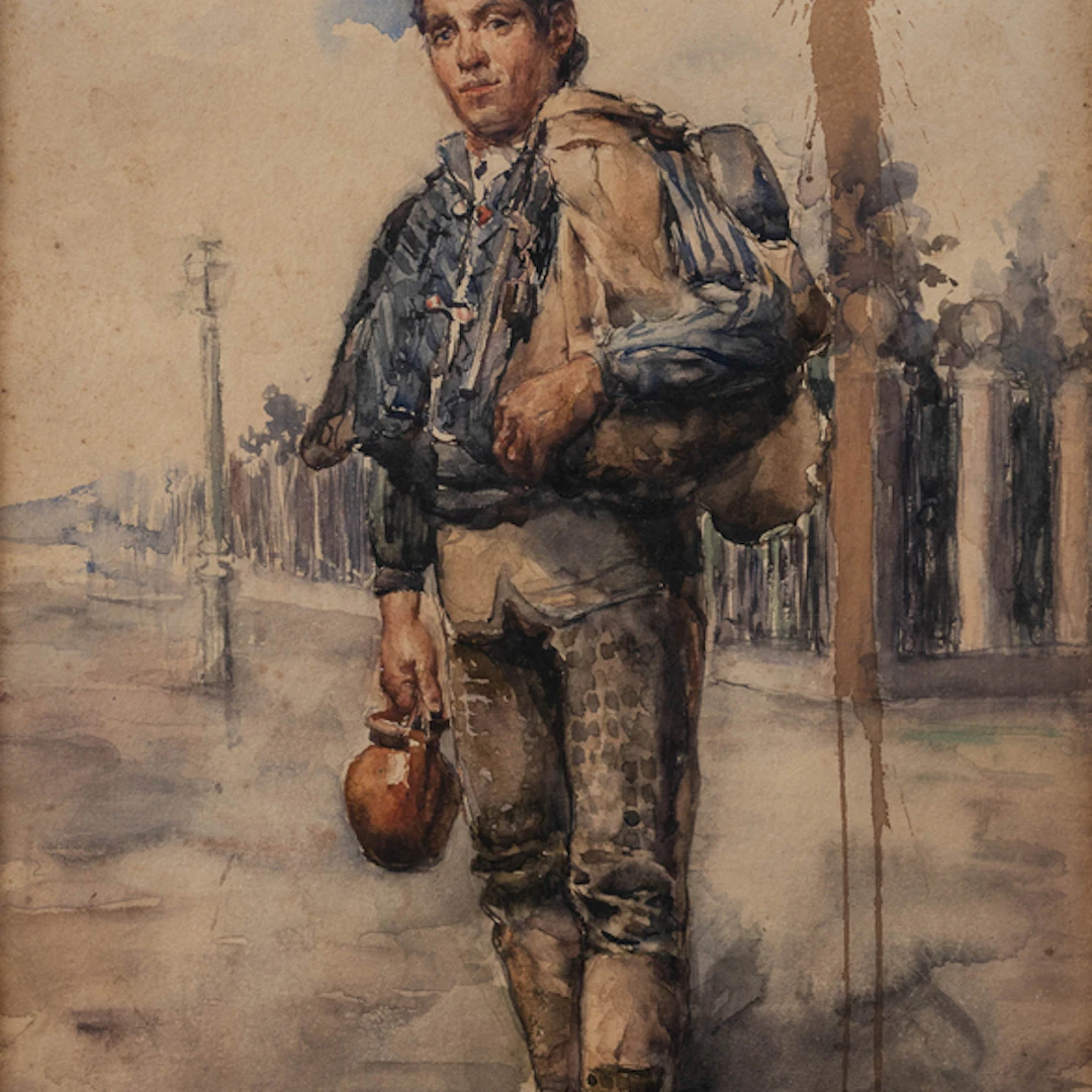 "Aguador" Authorship: IGNACIO UGARTE(San Sebastián, 1858-1914)
