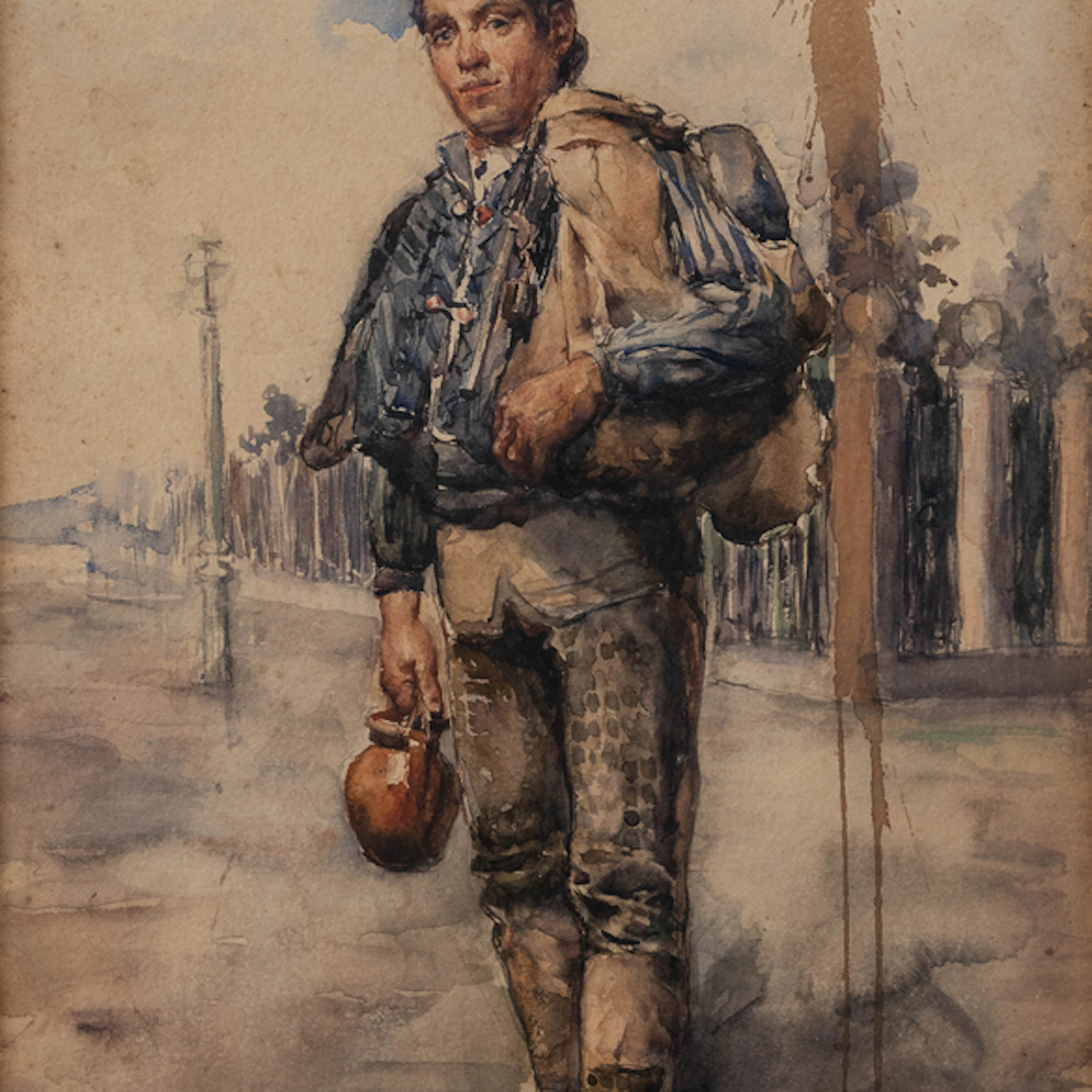 "Aguador" Authorship: IGNACIO UGARTE(San Sebastián, 1858-1914)